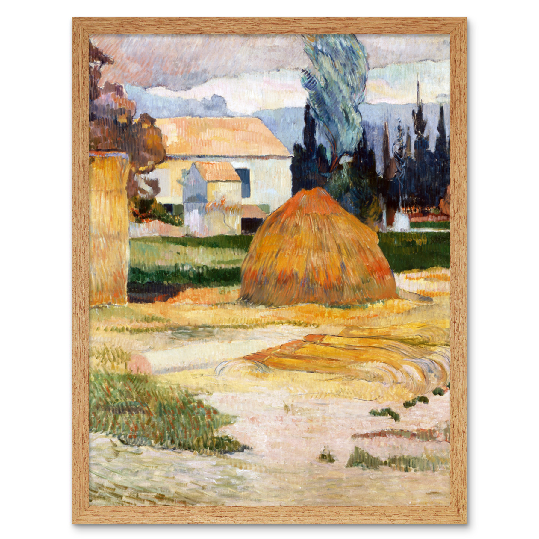Gauguin Paul Landscape Near Arles Art Print Framed 12x16 - Picture 14 of 29
