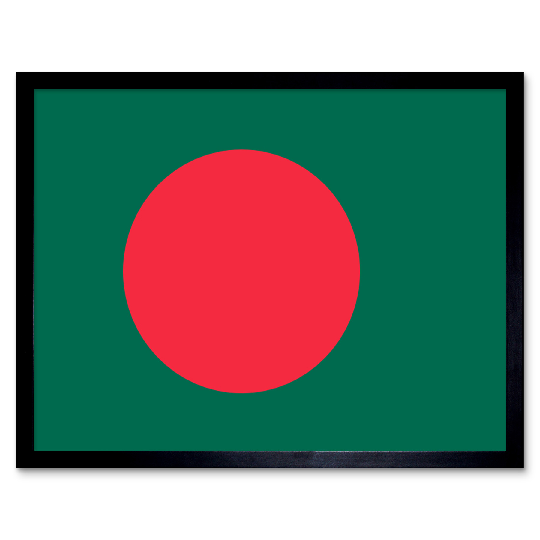 Bangladesh National Flag Country Poster Framed Wall Art Picture Print 12x16 - Picture 2 of 30