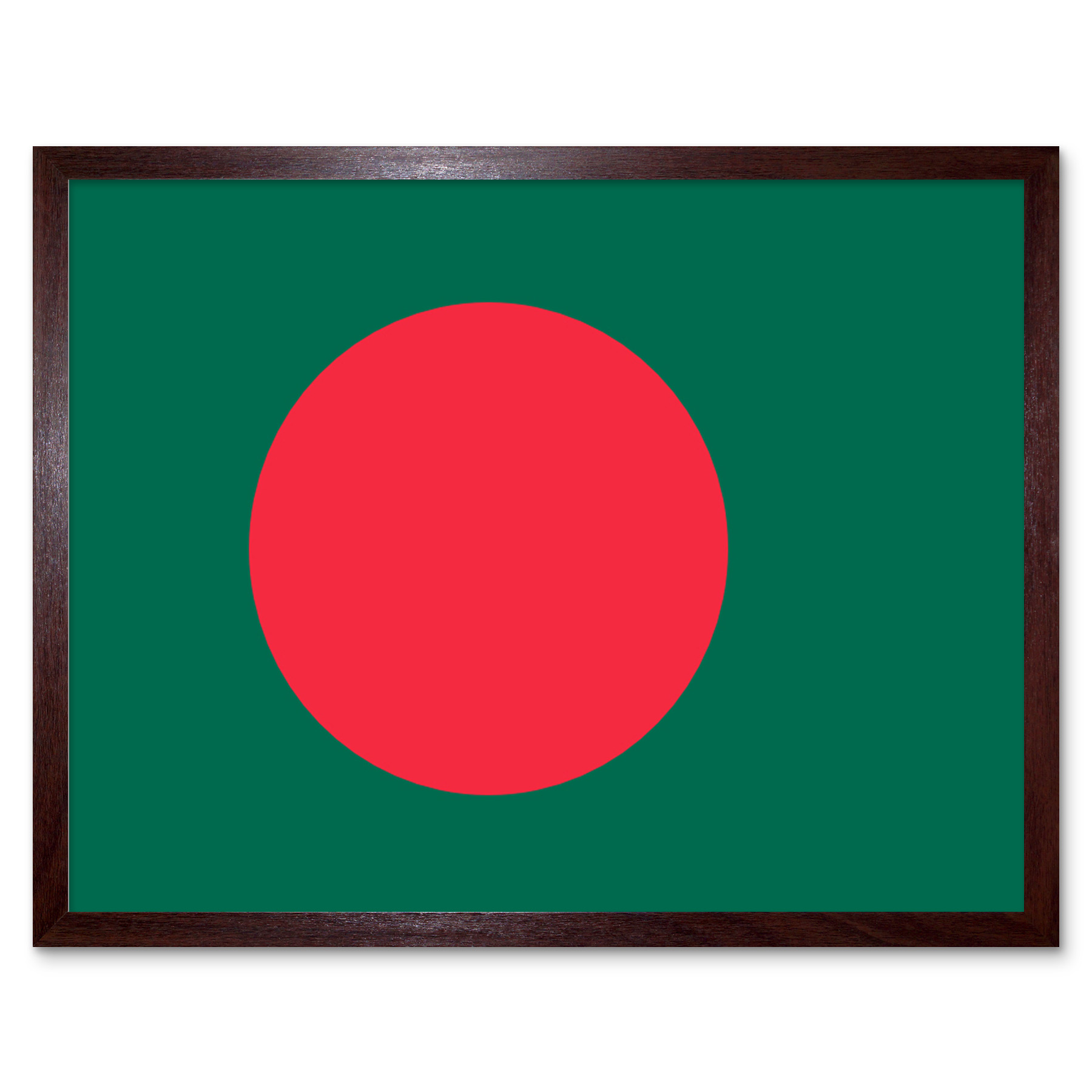 Bangladesh National Flag Country Poster Framed Wall Art Picture Print 12x16 - Picture 8 of 30