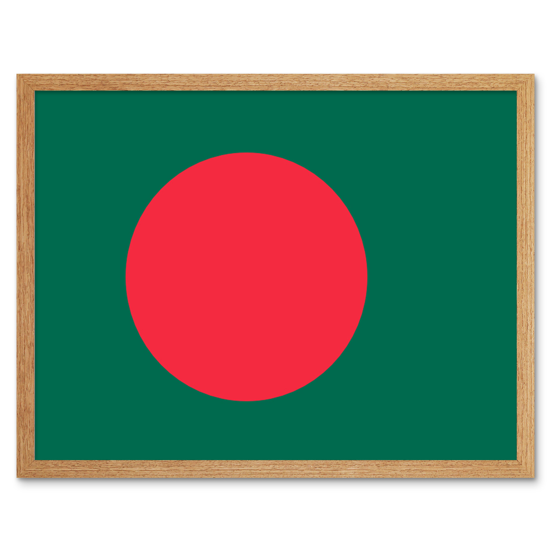 Bangladesh National Flag Country Poster Framed Wall Art Picture Print 12x16 - Picture 14 of 30