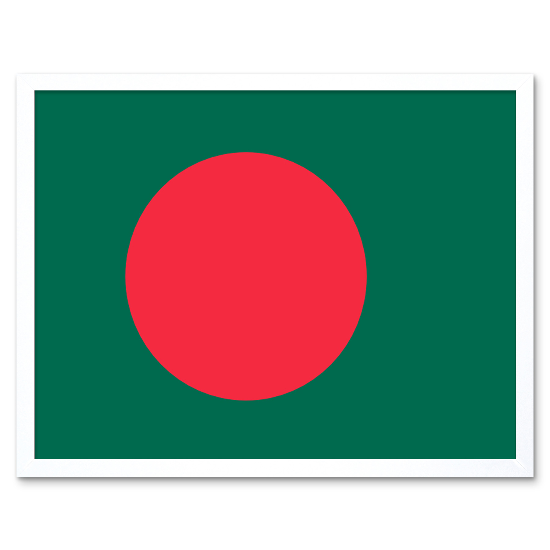 Bangladesh National Flag Country Poster Framed Wall Art Picture Print 12x16 - Picture 20 of 30
