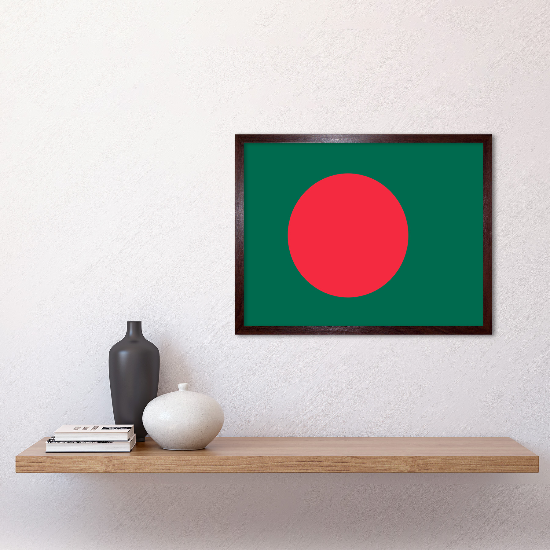 Bangladesh National Flag Country Poster Framed Wall Art Picture Print 12x16 - Picture 9 of 30