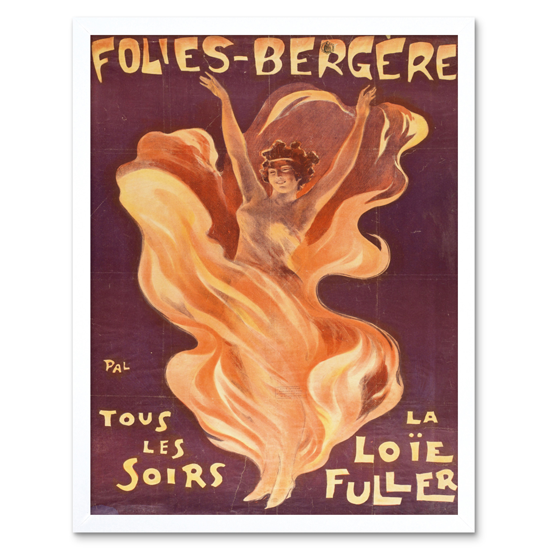 Pal Loie Fuller Dancer Folies Bergere Advert Framed Wall Art Poster - Picture 20 of 29
