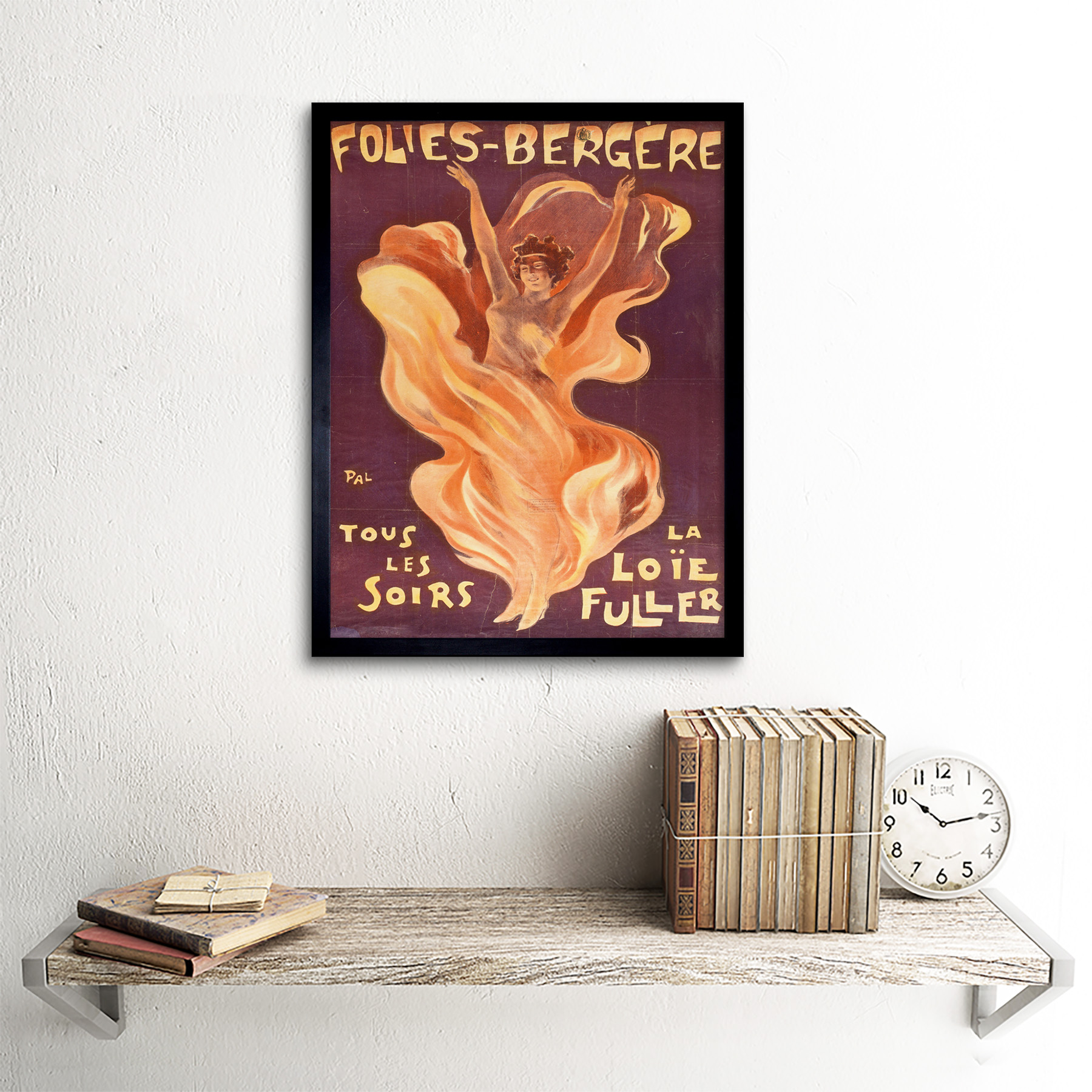 Pal Loie Fuller Dancer Folies Bergere Advert Framed Wall Art Poster - Picture 3 of 29