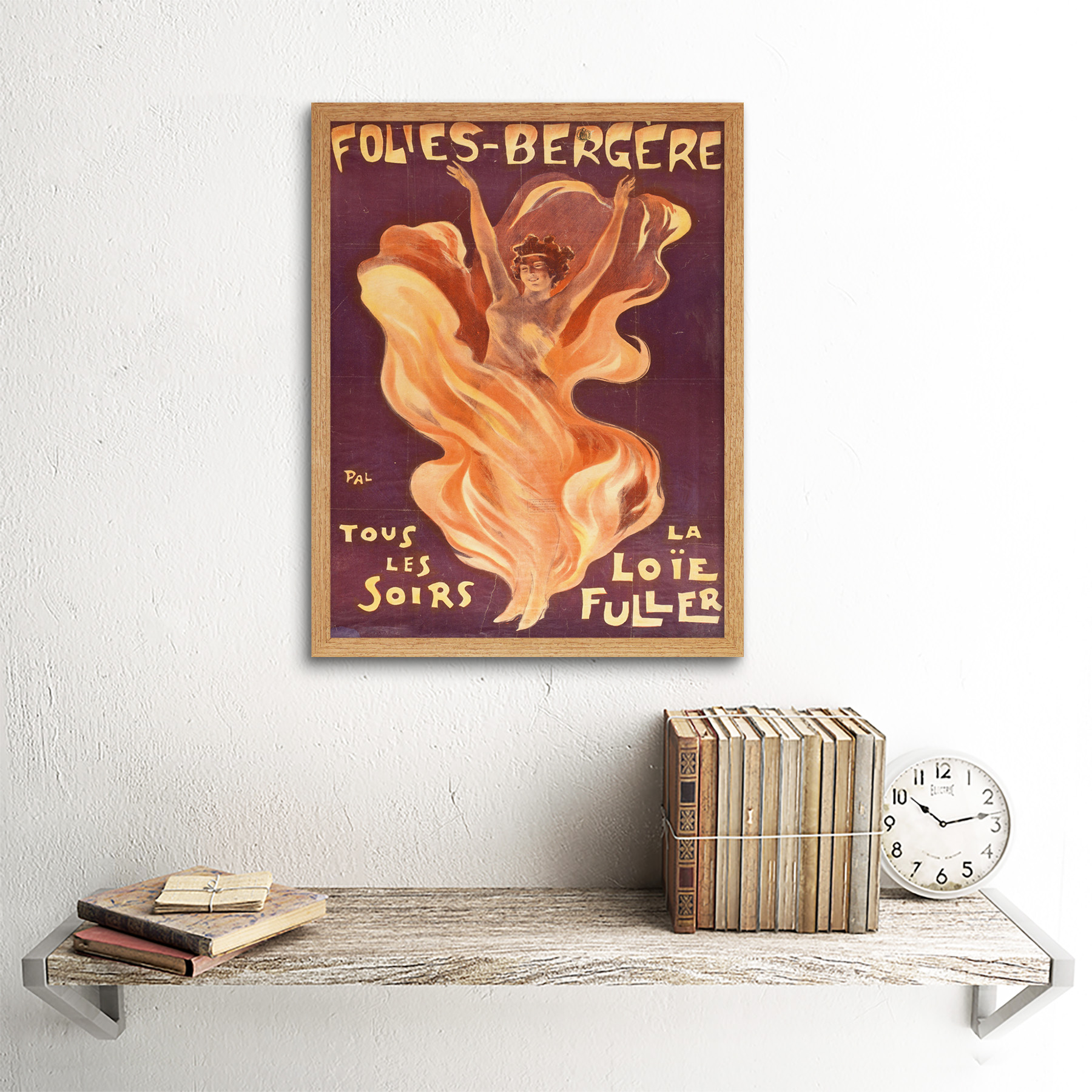 Pal Loie Fuller Dancer Folies Bergere Advert Framed Wall Art Poster - Picture 15 of 29