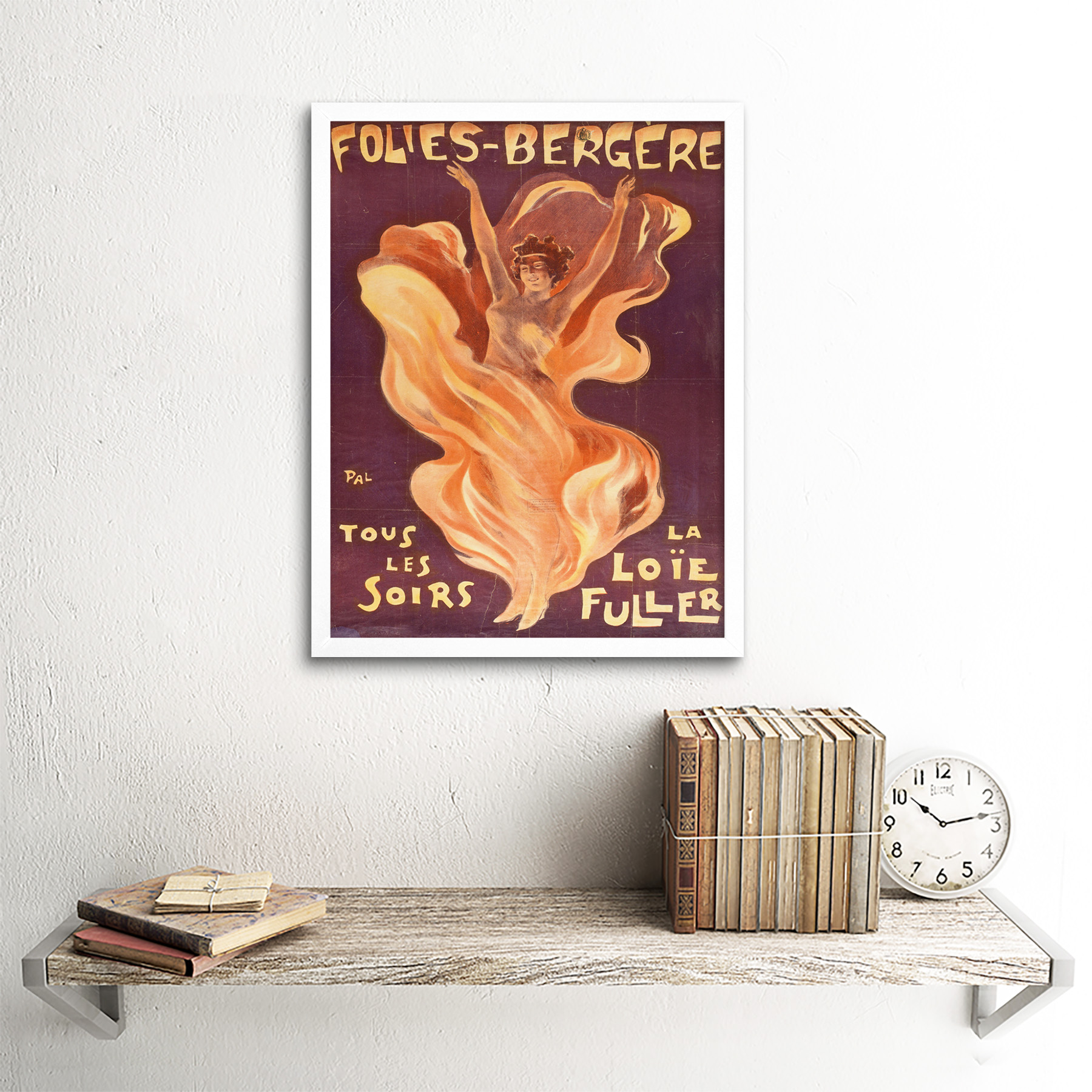 Pal Loie Fuller Dancer Folies Bergere Advert Framed Wall Art Poster - Picture 21 of 29