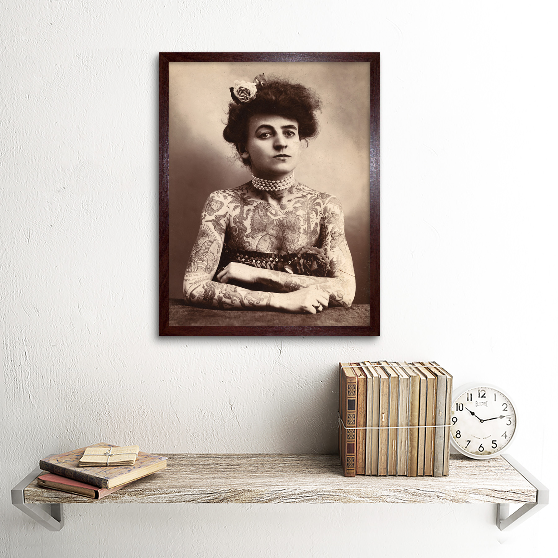 Maud Stevens Wagner Trapezeist Tattooist Artist 1907 Photo Wall Art Print Framed - Picture 9 of 29