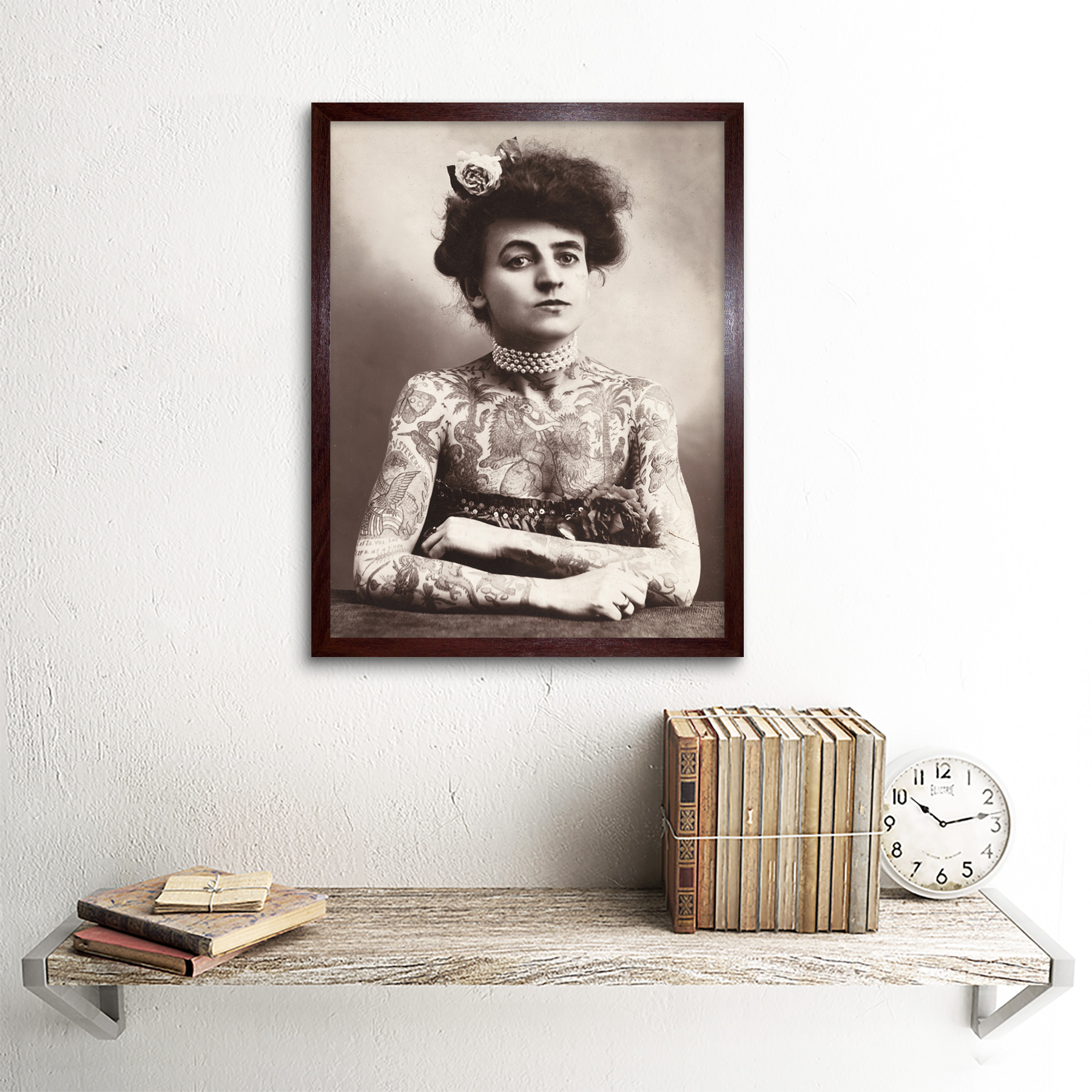 Maud Stevens Wagner Trapezeist Tattooist Artist 1907 Photo Wall Art Print Framed - Picture 9 of 29