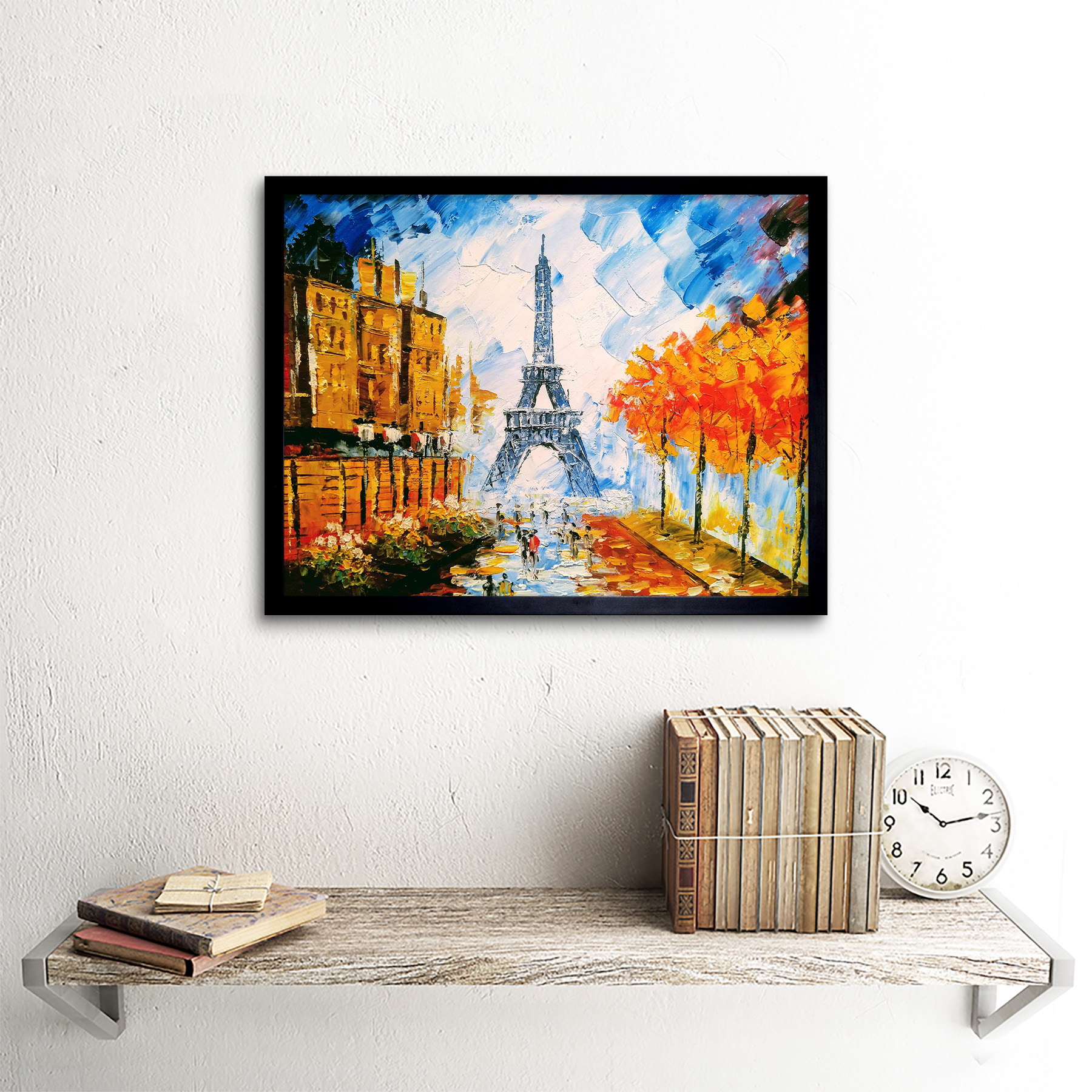Eiffel Tower Paris Street 12X16 Inch Framed Art Print | eBay