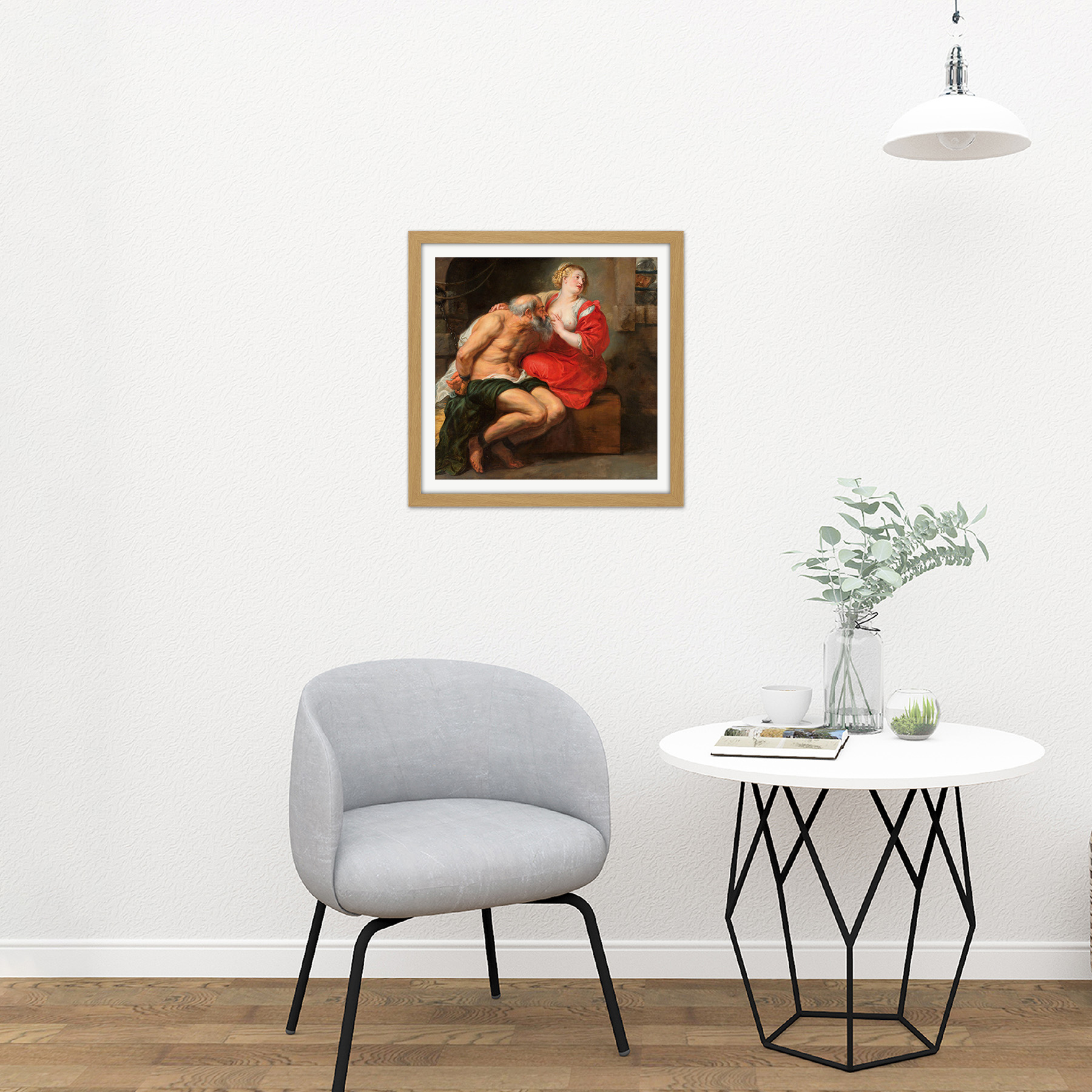 Peter Paul Rubens Cimon And Pero Roman Charity Square Framed Wall Art