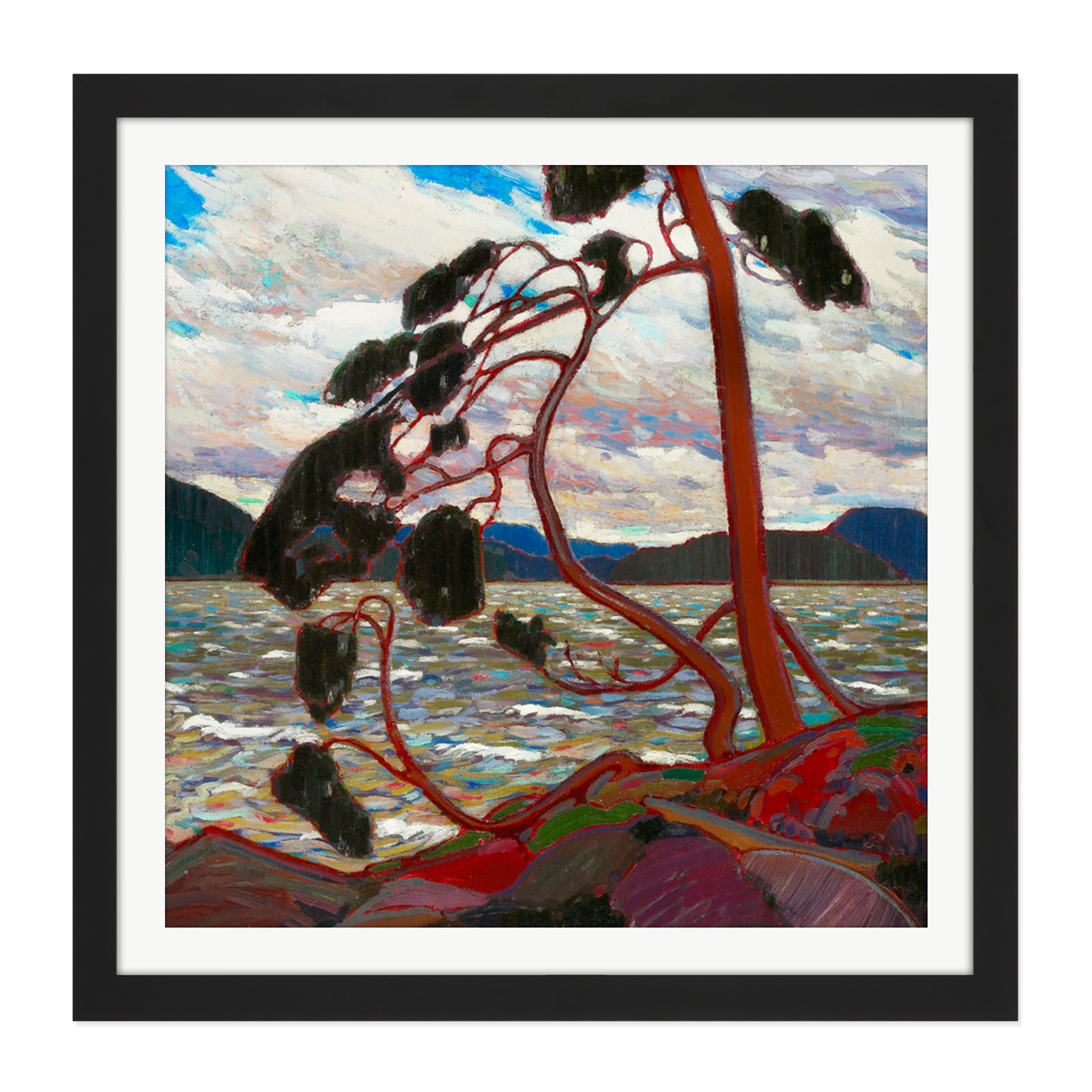 Framed Black 16X16