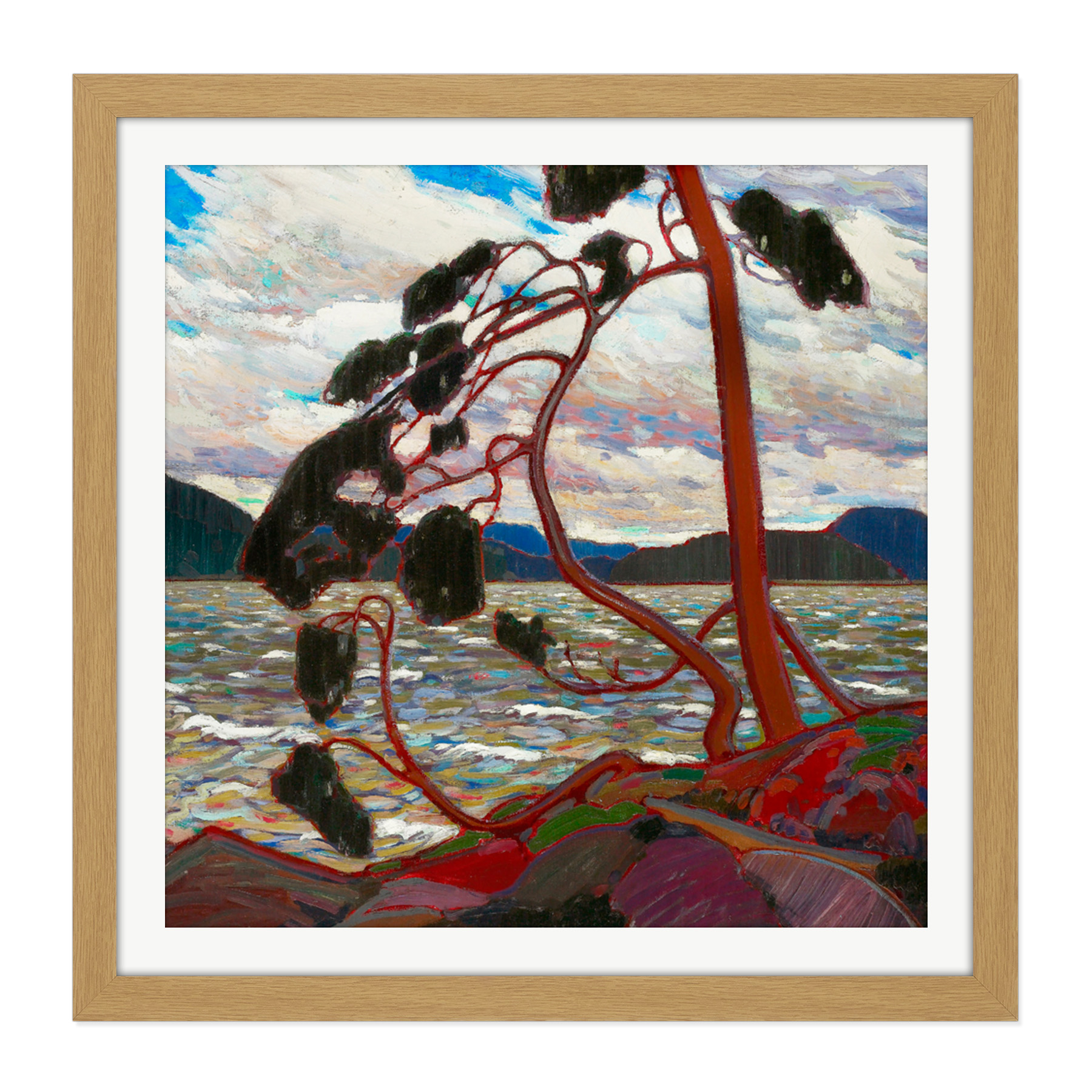 Framed Light Oak 16X16