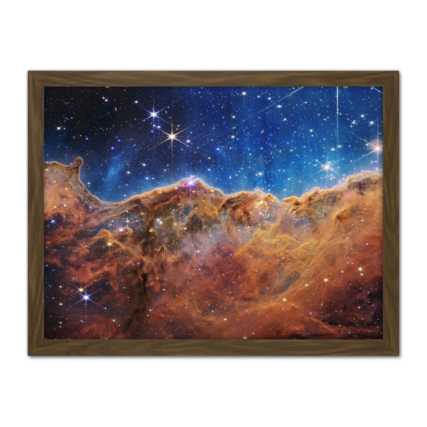 NASA James Webb Space Telescope Cosmic Cliffs Carina Nebula NIRCam Print 18X24""
