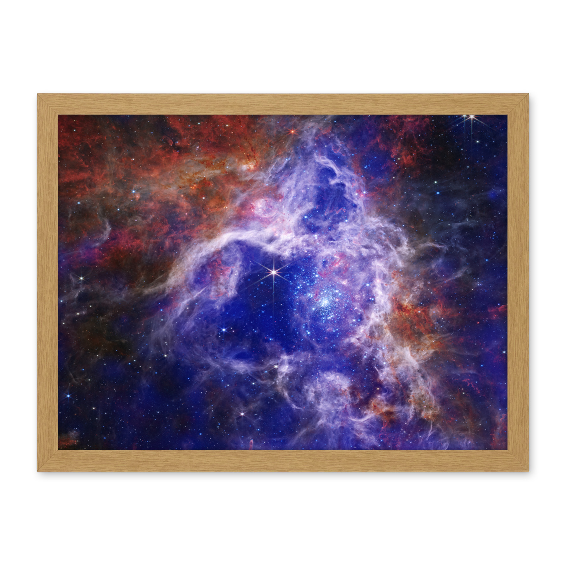 NASA James Webb Enduring Stellar Lifecycle 30 Doradus Framed Print Art 18X24