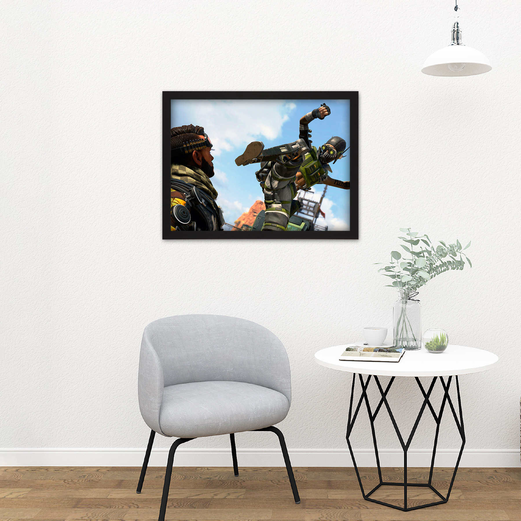 TRAVEL TRANSPORT PACIFIC STAR TRAIN RAIL MIRAGE FRAMED ART PRINT MOUNT B12X11426