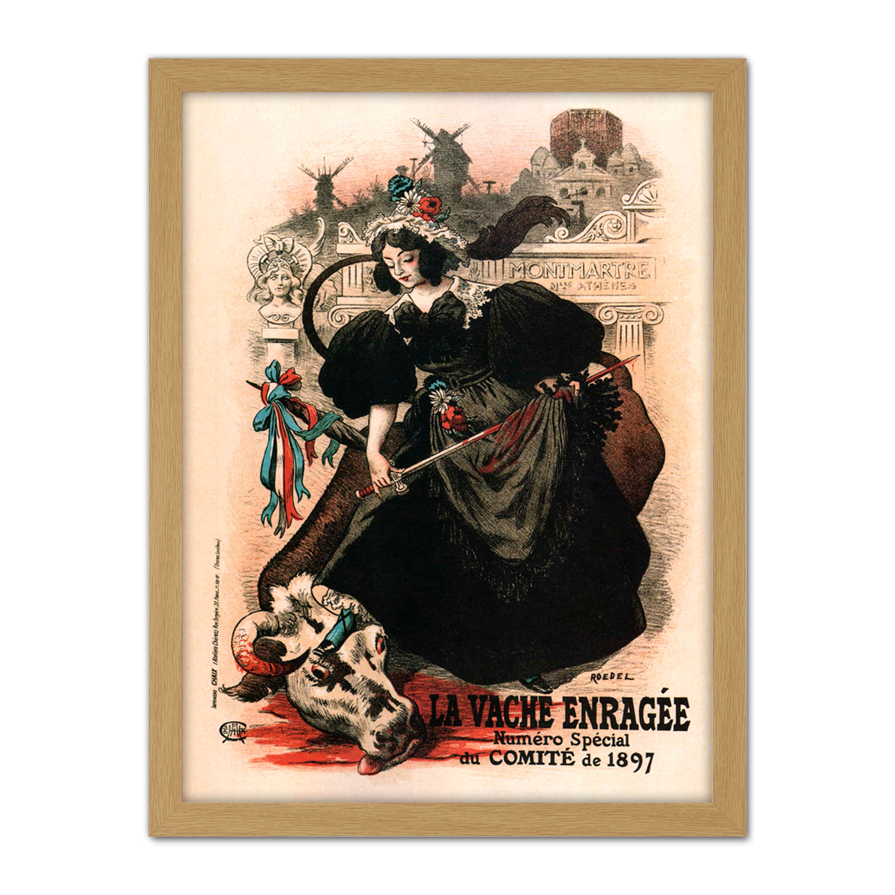La Vache Enragee | Maitre de L'Affiche: Plate #179 - Vintage Posters By