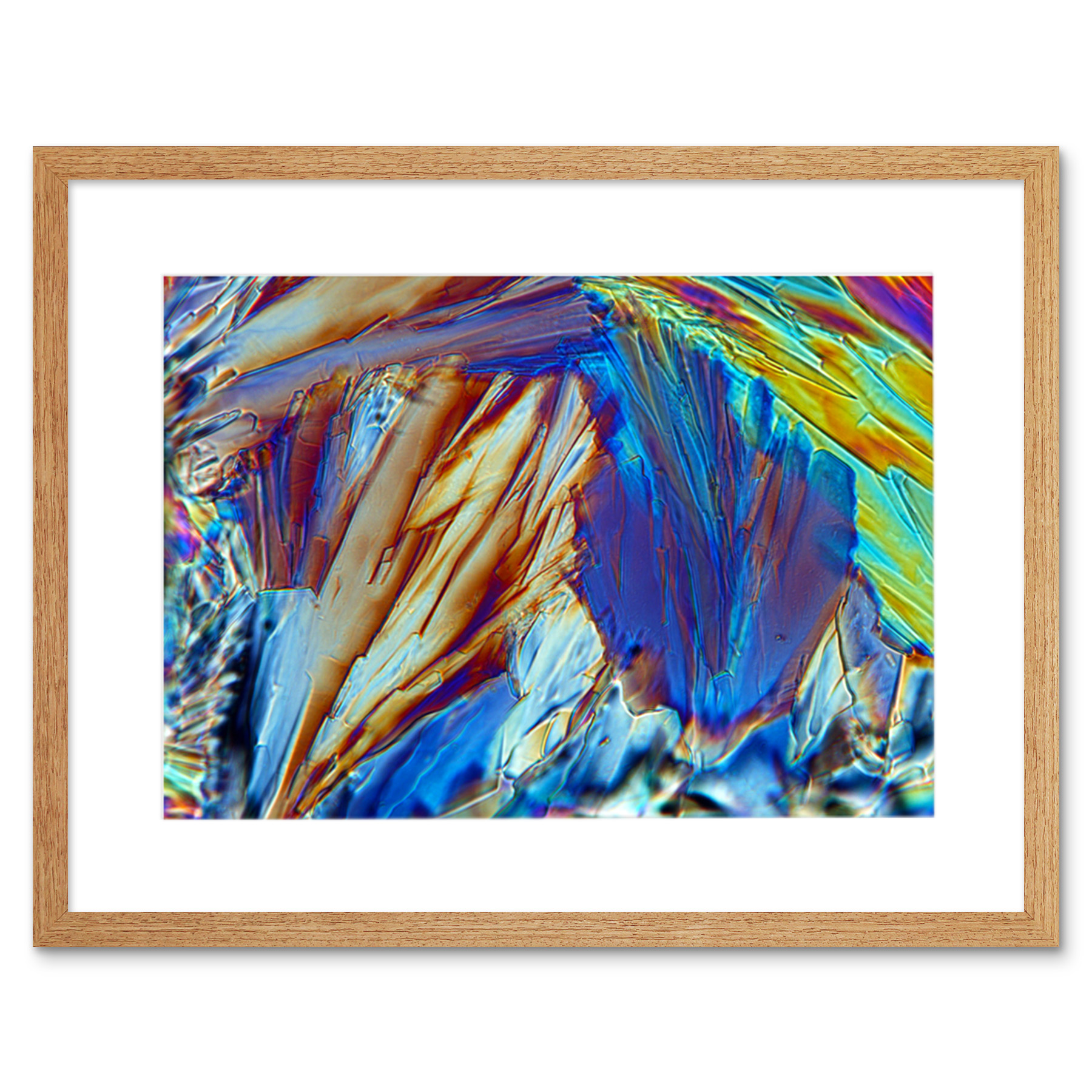 Abstraktes Glucose-Kristall-Elektronenmikroskop Gerahmter Kunstdruck 18x23 cm - Bild 12 von 21
