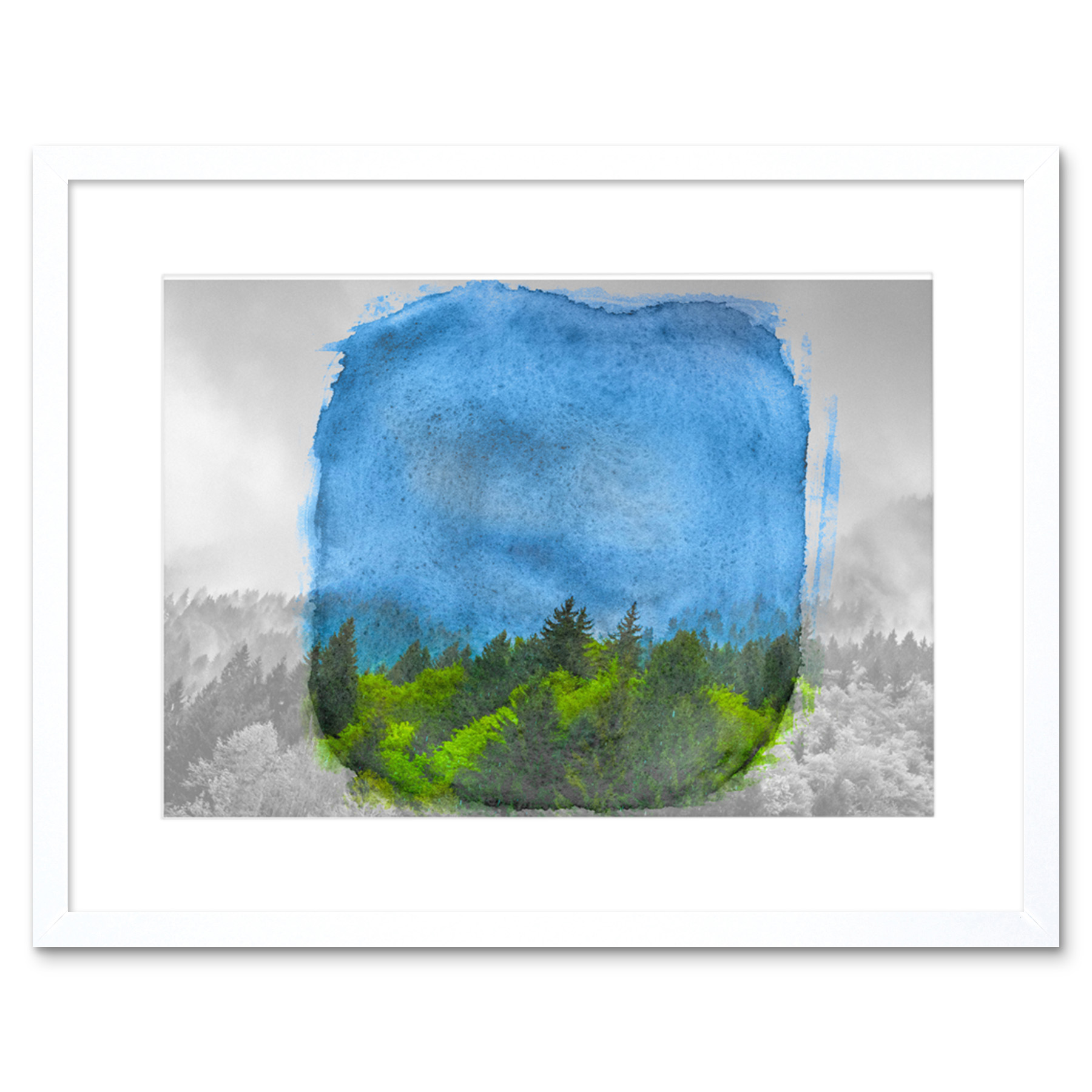 Kiefernkronen Kunstplakat Gerahmter Kunstdruck 18x23 cm - Bild 17 von 21