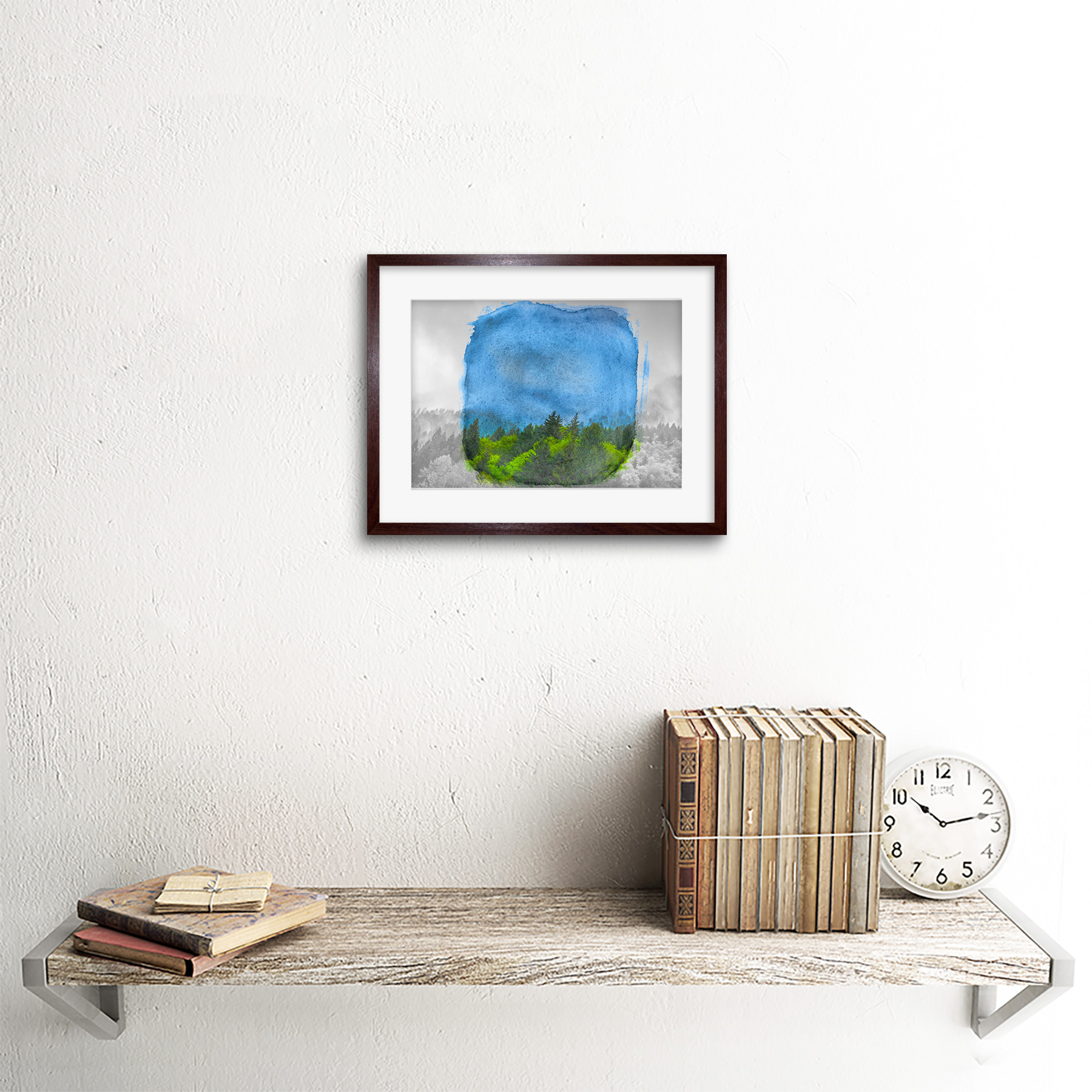 Kiefernkronen Kunstplakat Gerahmter Kunstdruck 18x23 cm - Bild 8 von 21