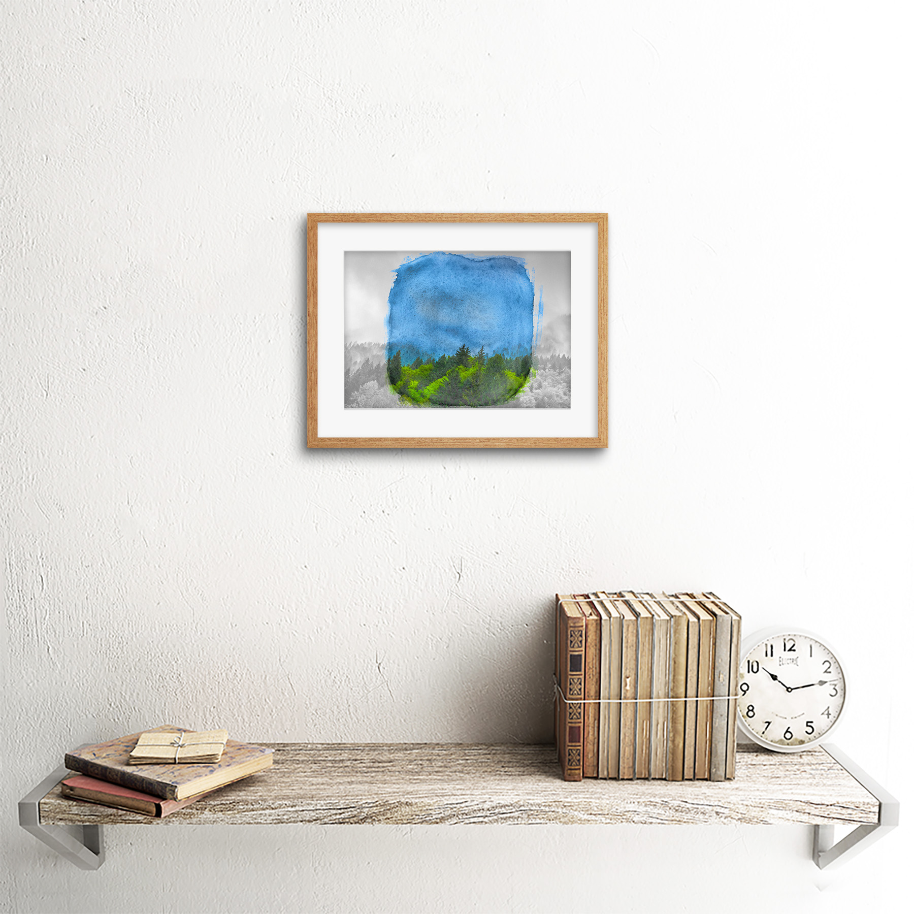 Kiefernkronen Kunstplakat Gerahmter Kunstdruck 18x23 cm - Bild 13 von 21
