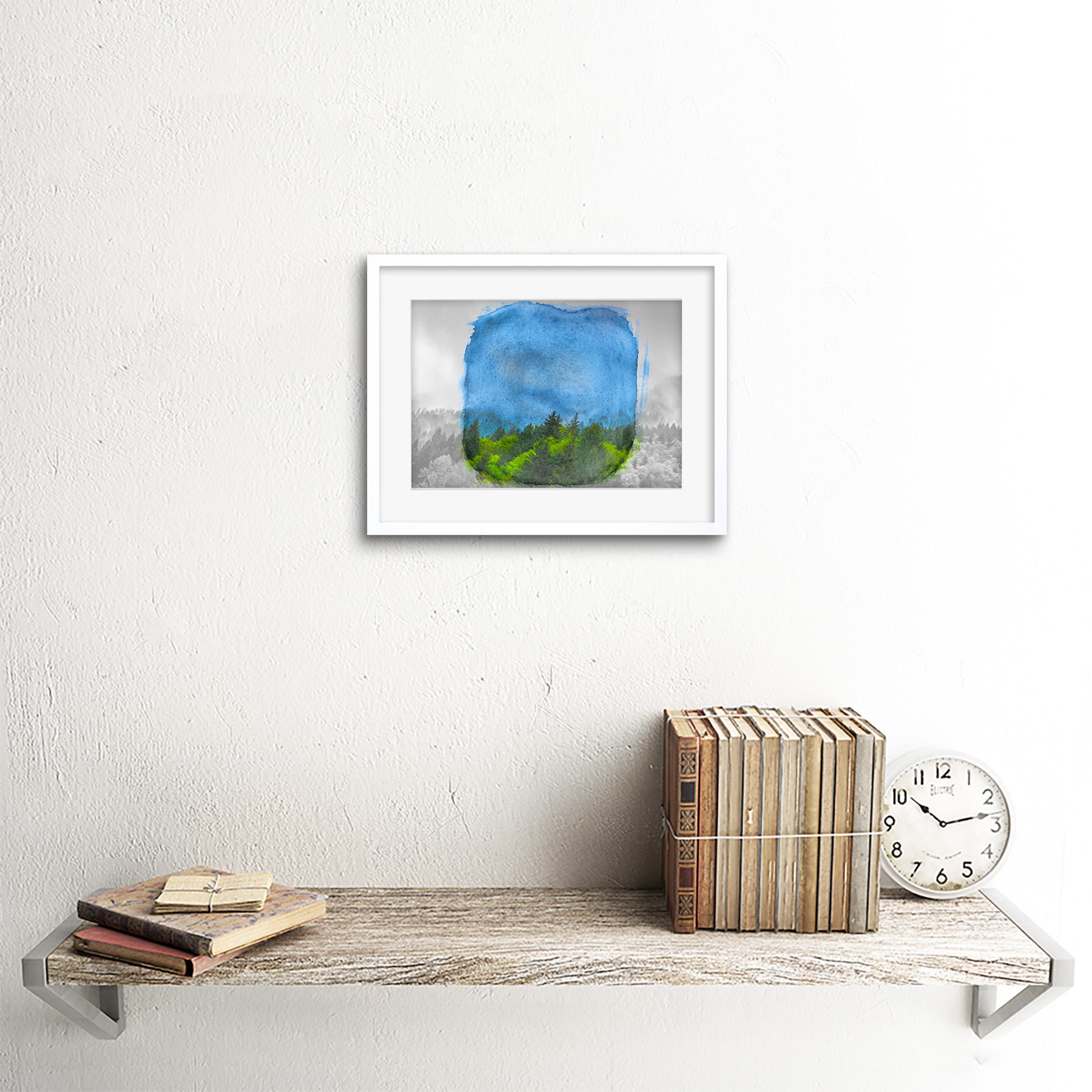 Kiefernkronen Kunstplakat Gerahmter Kunstdruck 18x23 cm - Bild 18 von 21
