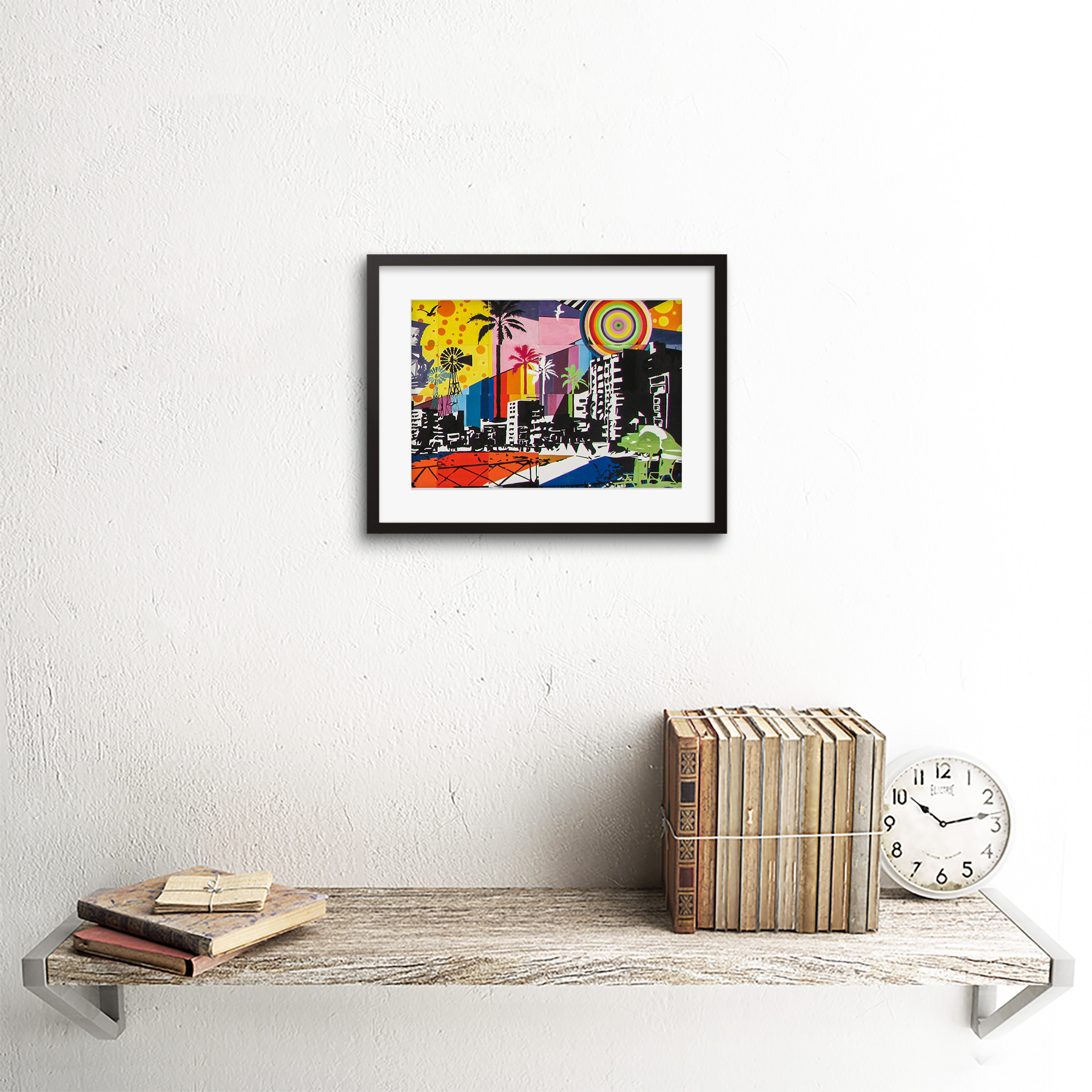 Graffiti Mural Paralimni Tertiary Cyprus Framed Wall Art Print 9x7 Inch - Bild 3 von 21