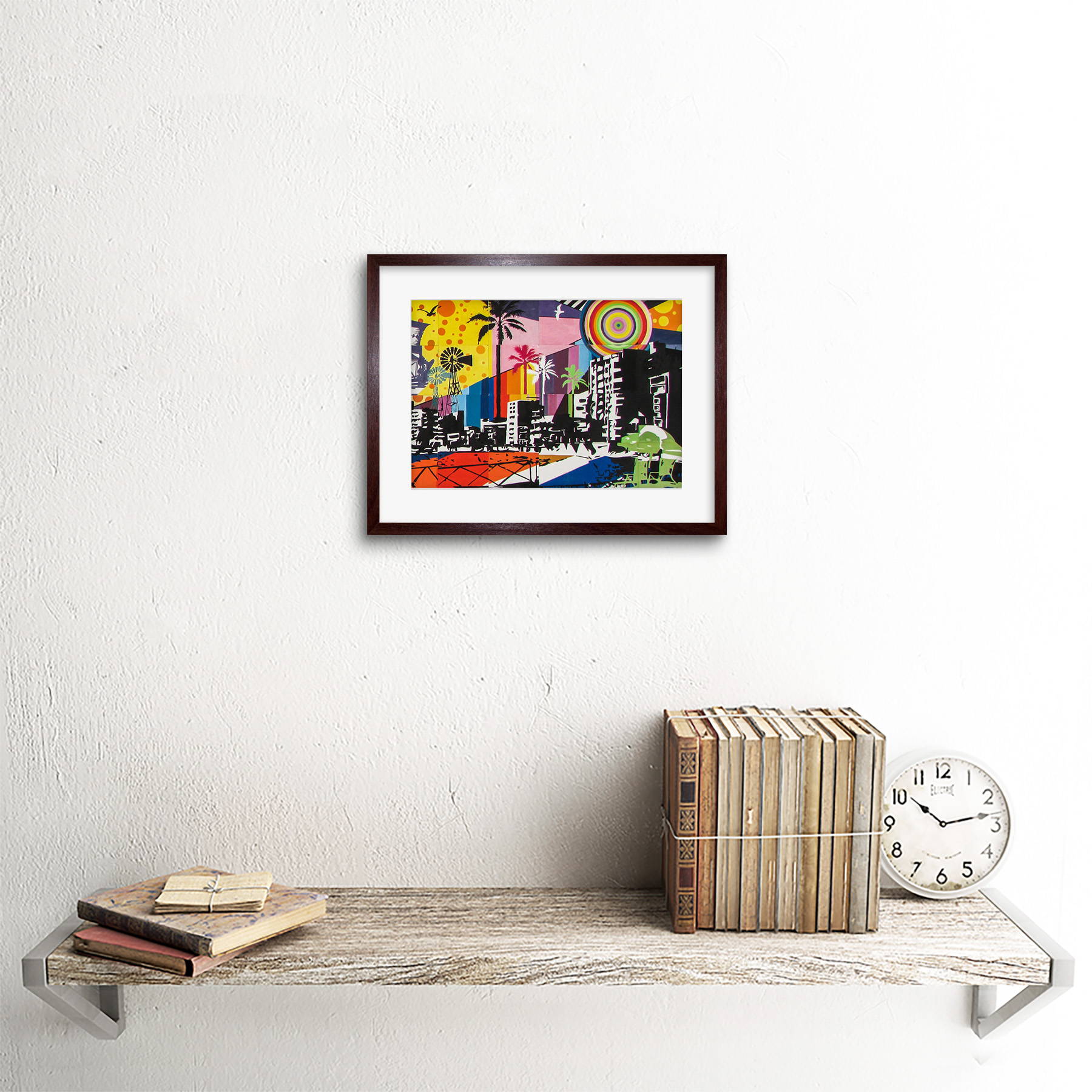 Graffiti Mural Paralimni Tertiary Cyprus Framed Wall Art Print 9x7 Inch - Bild 8 von 21