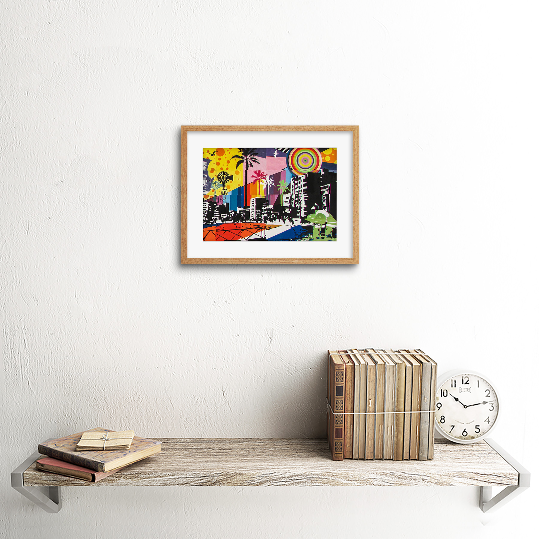 Graffiti Mural Paralimni Tertiary Cyprus Framed Wall Art Print 9x7 Inch - Bild 13 von 21