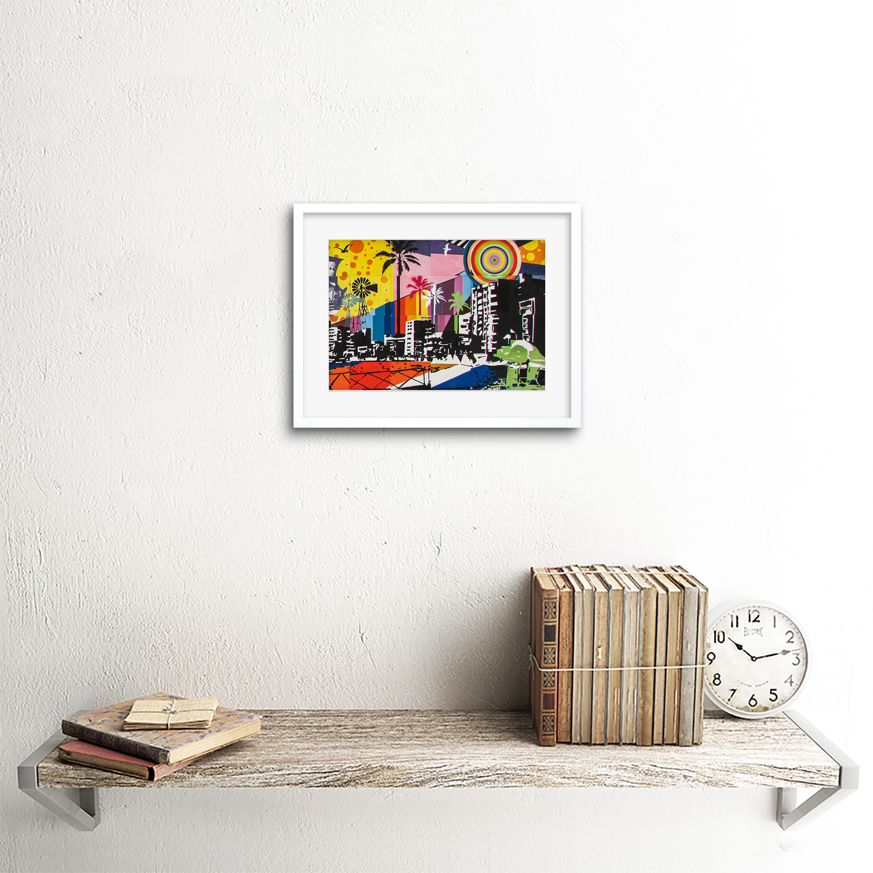 Graffiti Mural Paralimni Tertiary Cyprus Framed Wall Art Print 9x7 Inch - Bild 18 von 21