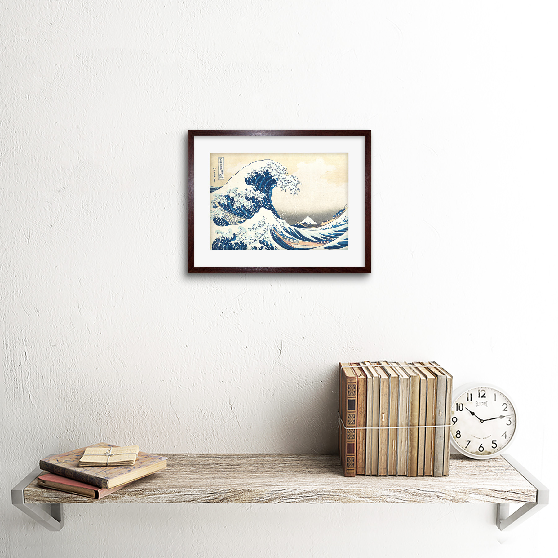 Hokusai – Die große Welle vor Kanagawa Gerahmter Kunstdruck 18x23 cm - Bild 11 von 29