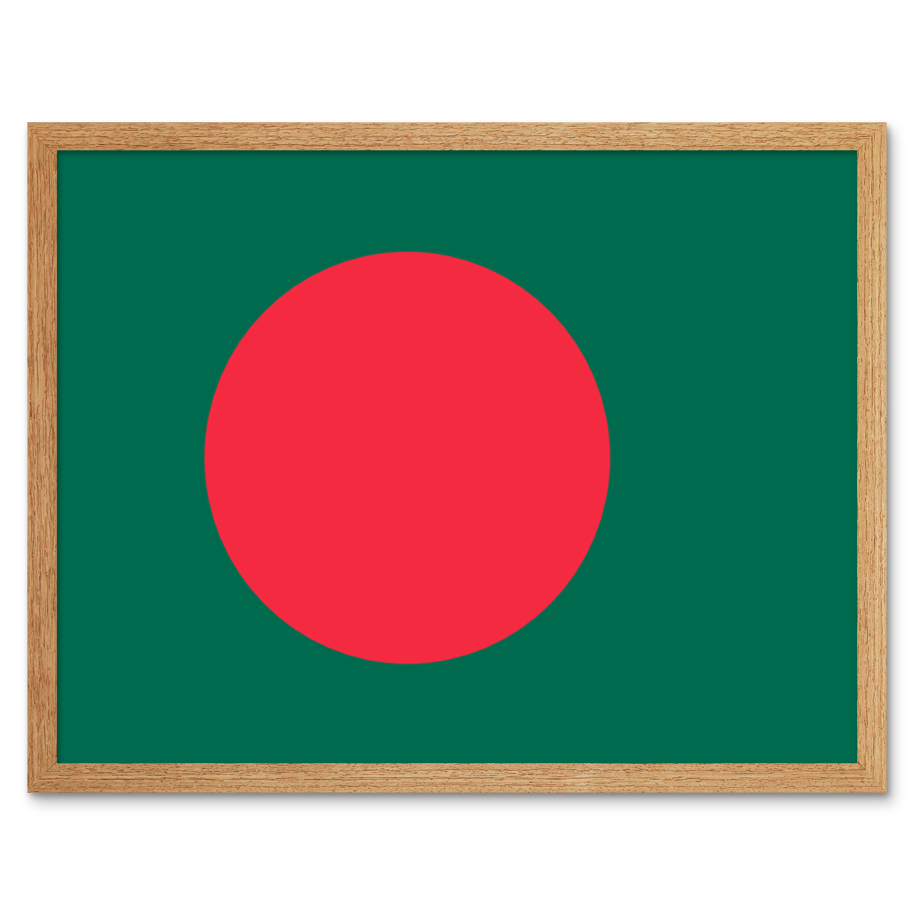 Bangladesh National Flag Country Poster Framed Wall Art Picture Print 9X7 In - Picture 14 of 25