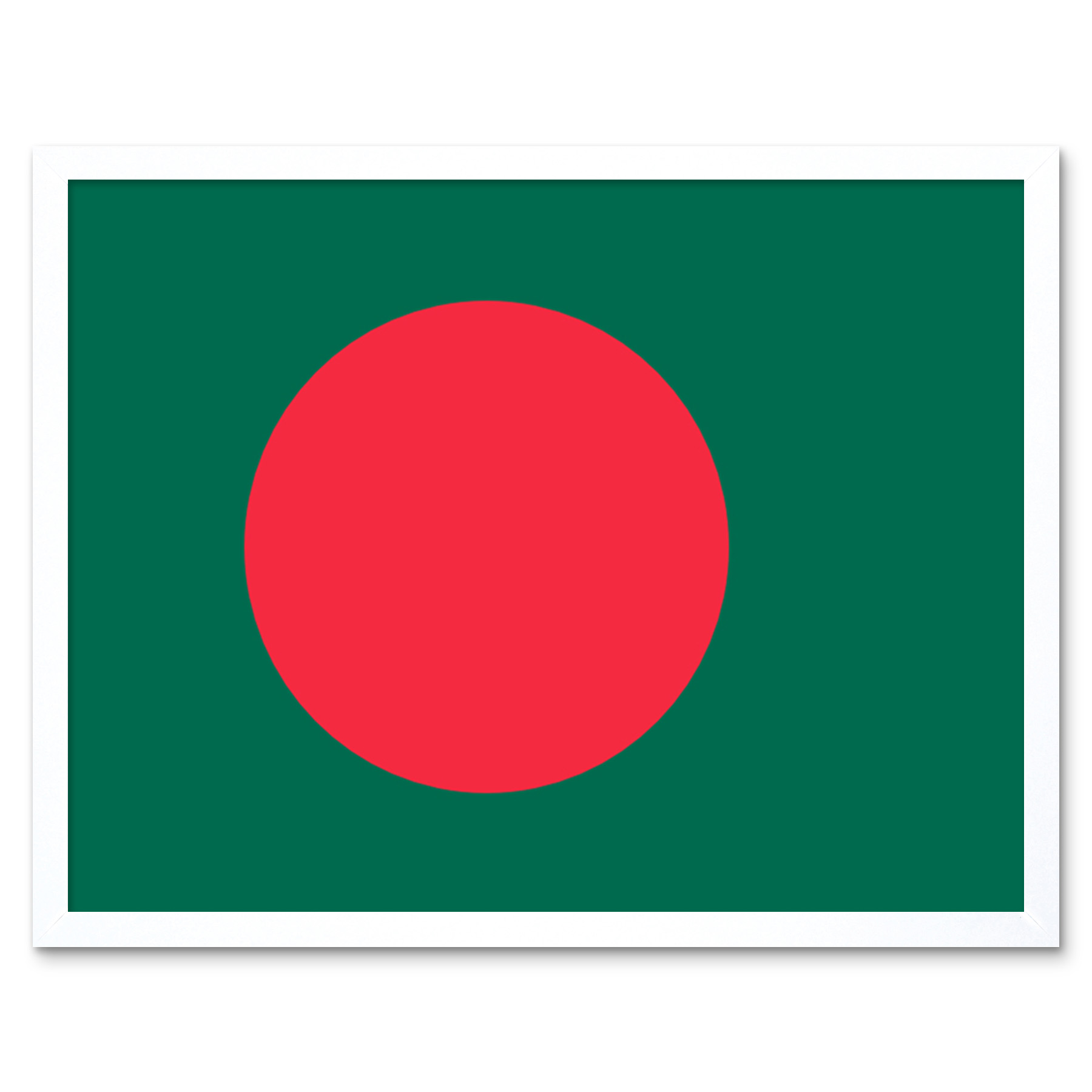 Bangladesh National Flag Country Poster Framed Wall Art Picture Print 9X7 In - Picture 20 of 25