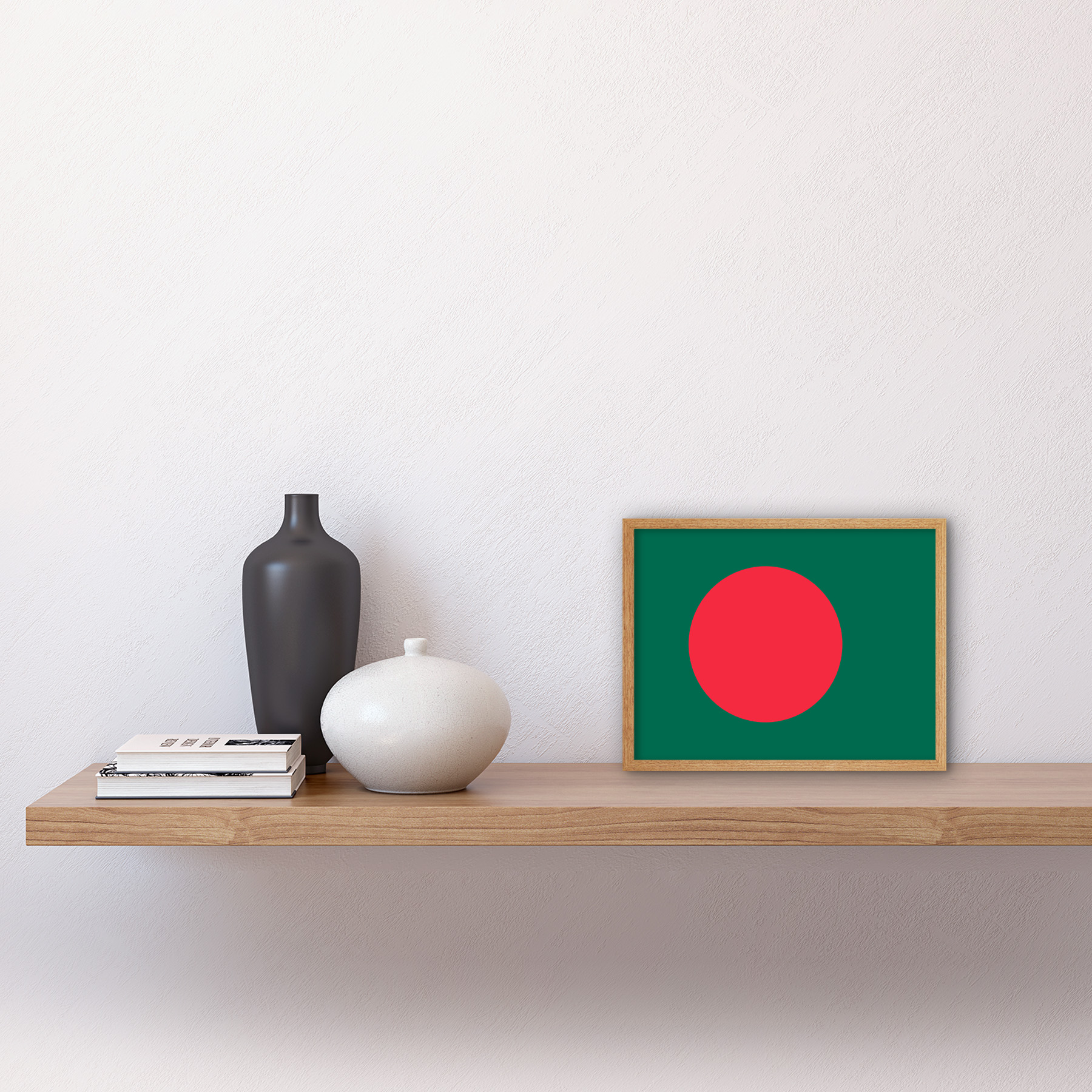 Bangladesh National Flag Country Poster Framed Wall Art Picture Print 9X7 In - Picture 15 of 25
