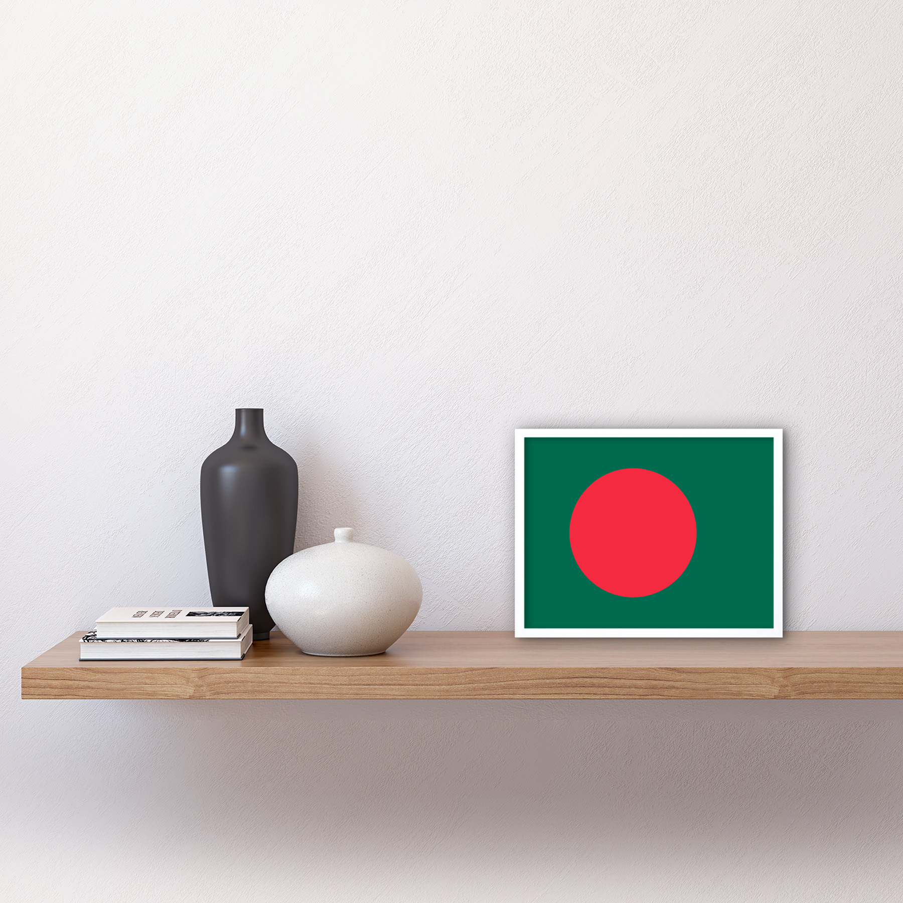 Bangladesh National Flag Country Poster Framed Wall Art Picture Print 9X7 In - Picture 21 of 25