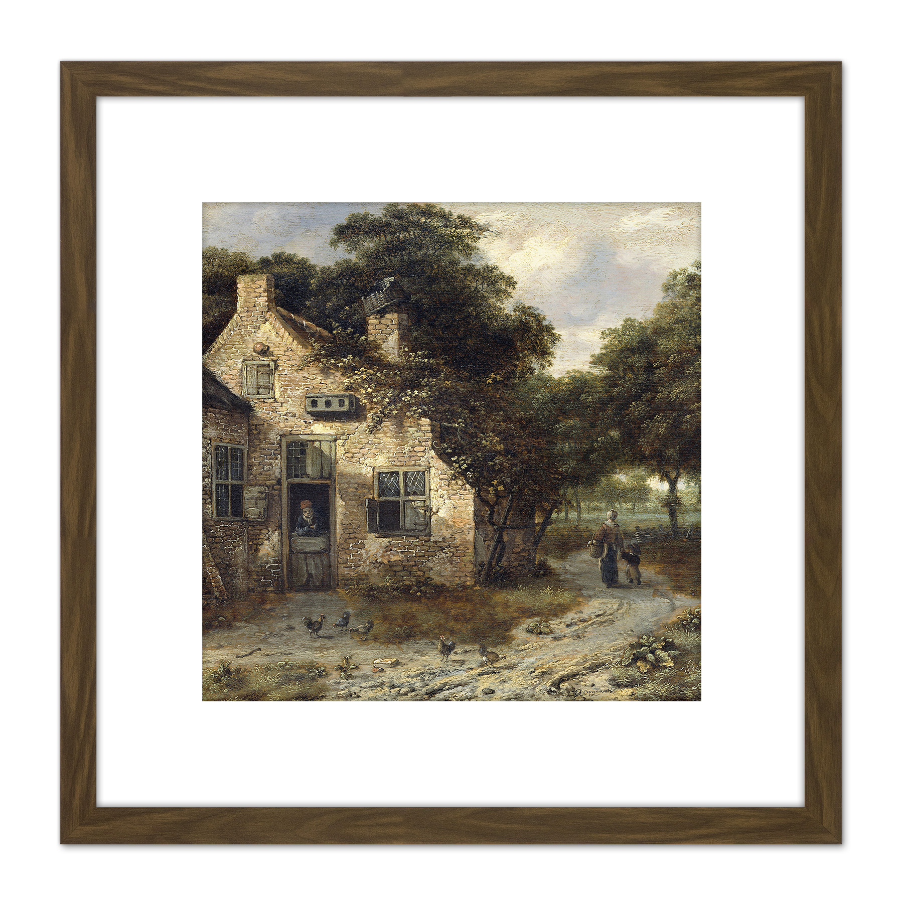 Wijnants The Farmhouse Square Framed Wall Art 8X8 In