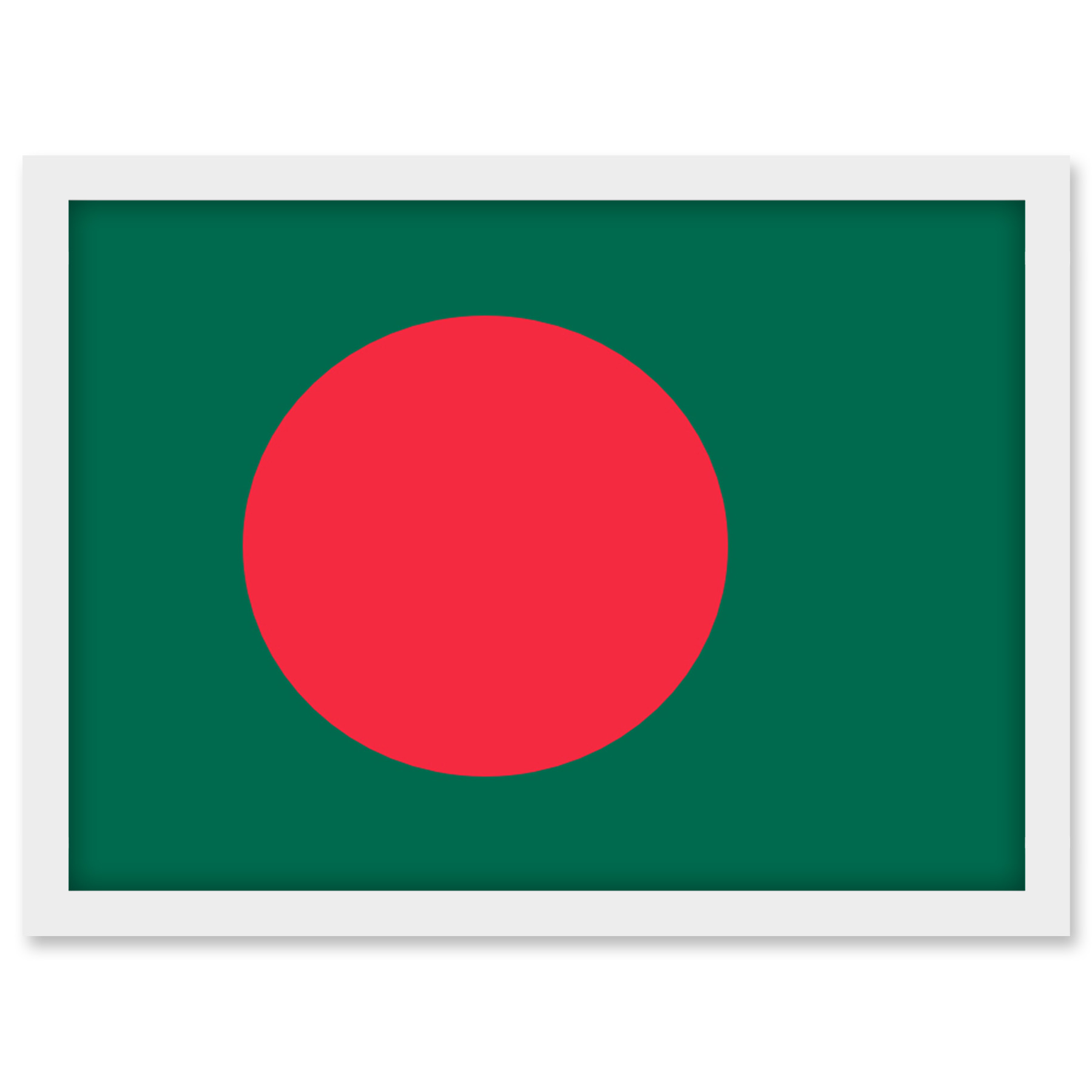 Bangladesh National Flag Country Poster Framed Wall Art Picture Print A3 - Picture 26 of 31