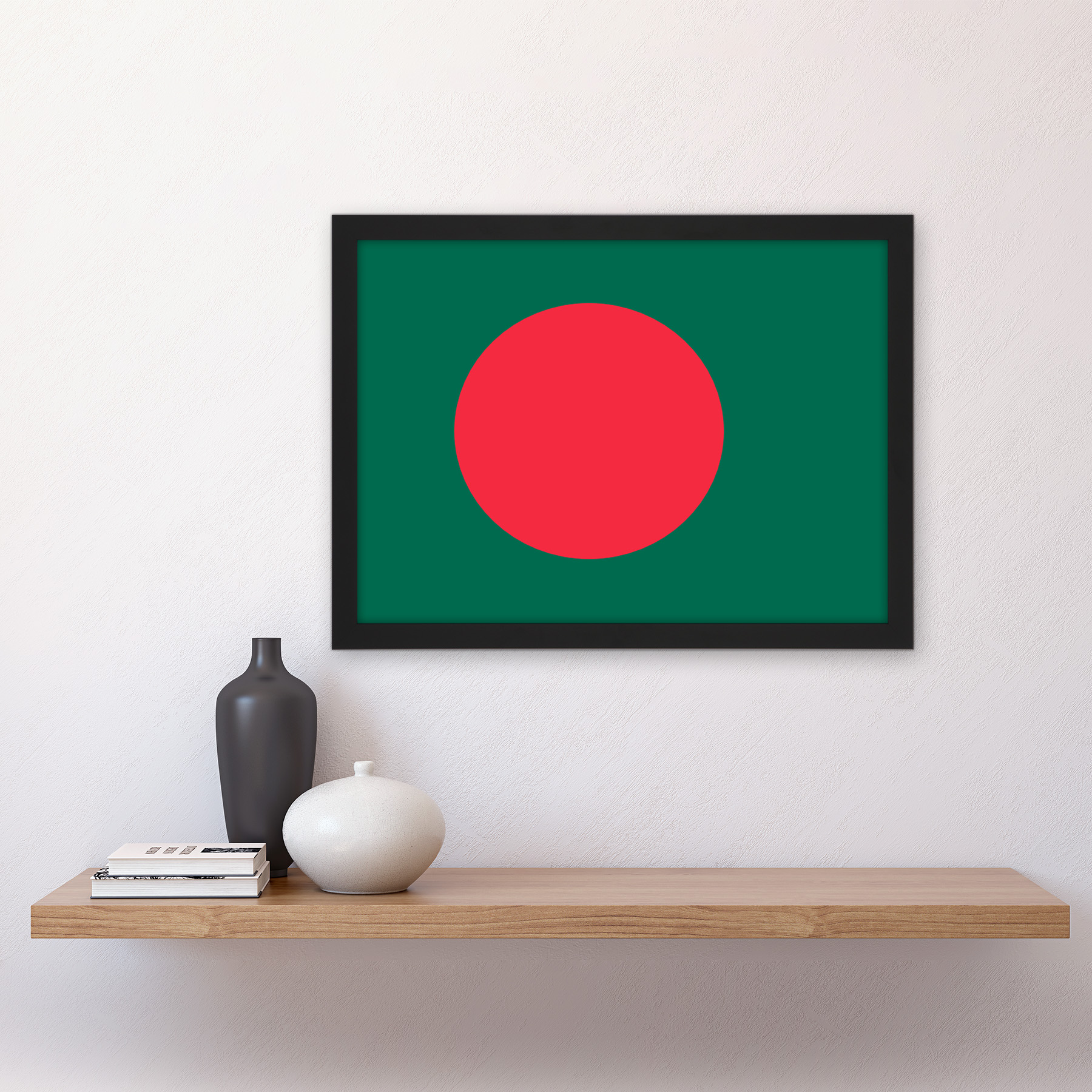 Bangladesh National Flag Country Poster Framed Wall Art Picture Print A3 - Picture 3 of 31