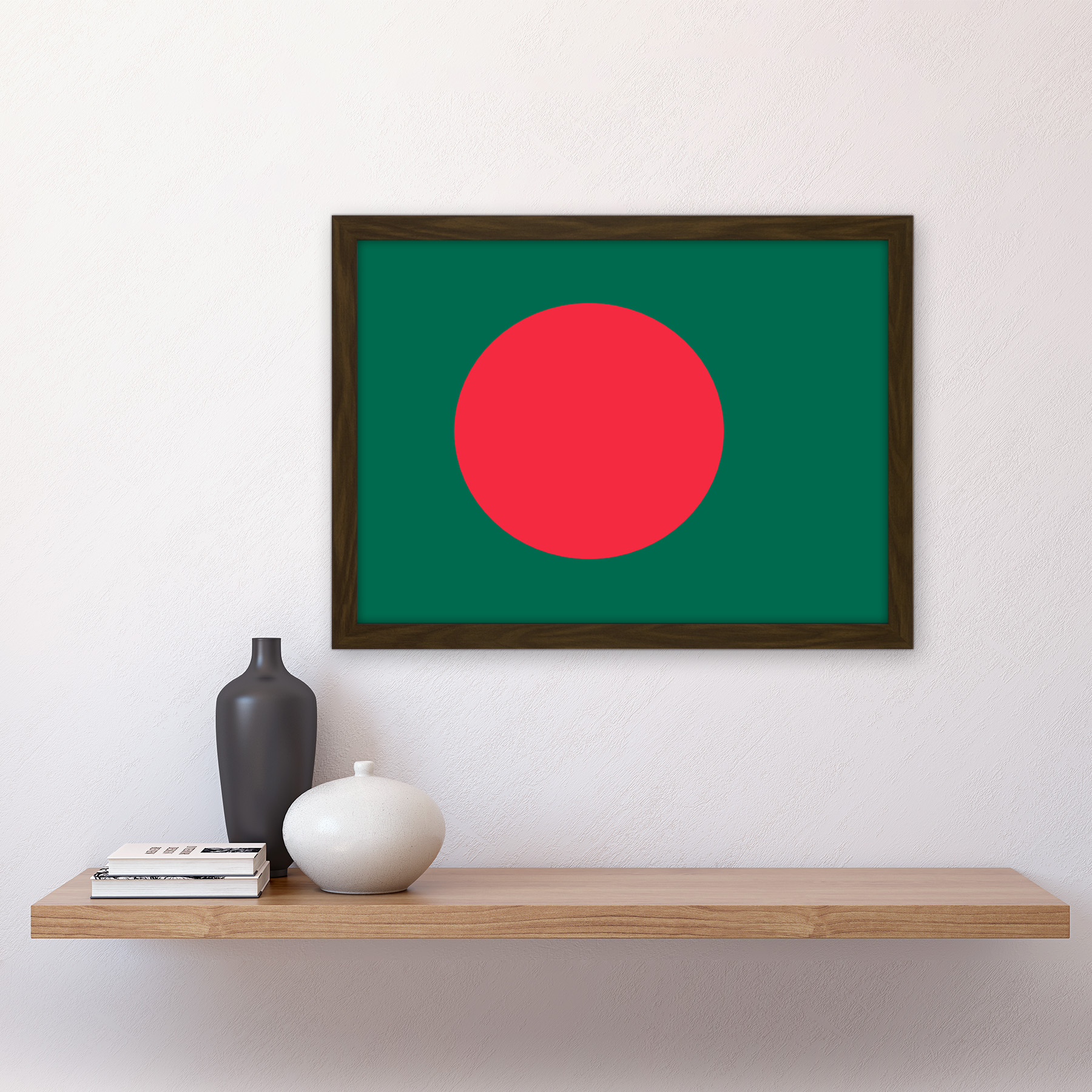 Bangladesh National Flag Country Poster Framed Wall Art Picture Print A3 - Picture 9 of 31