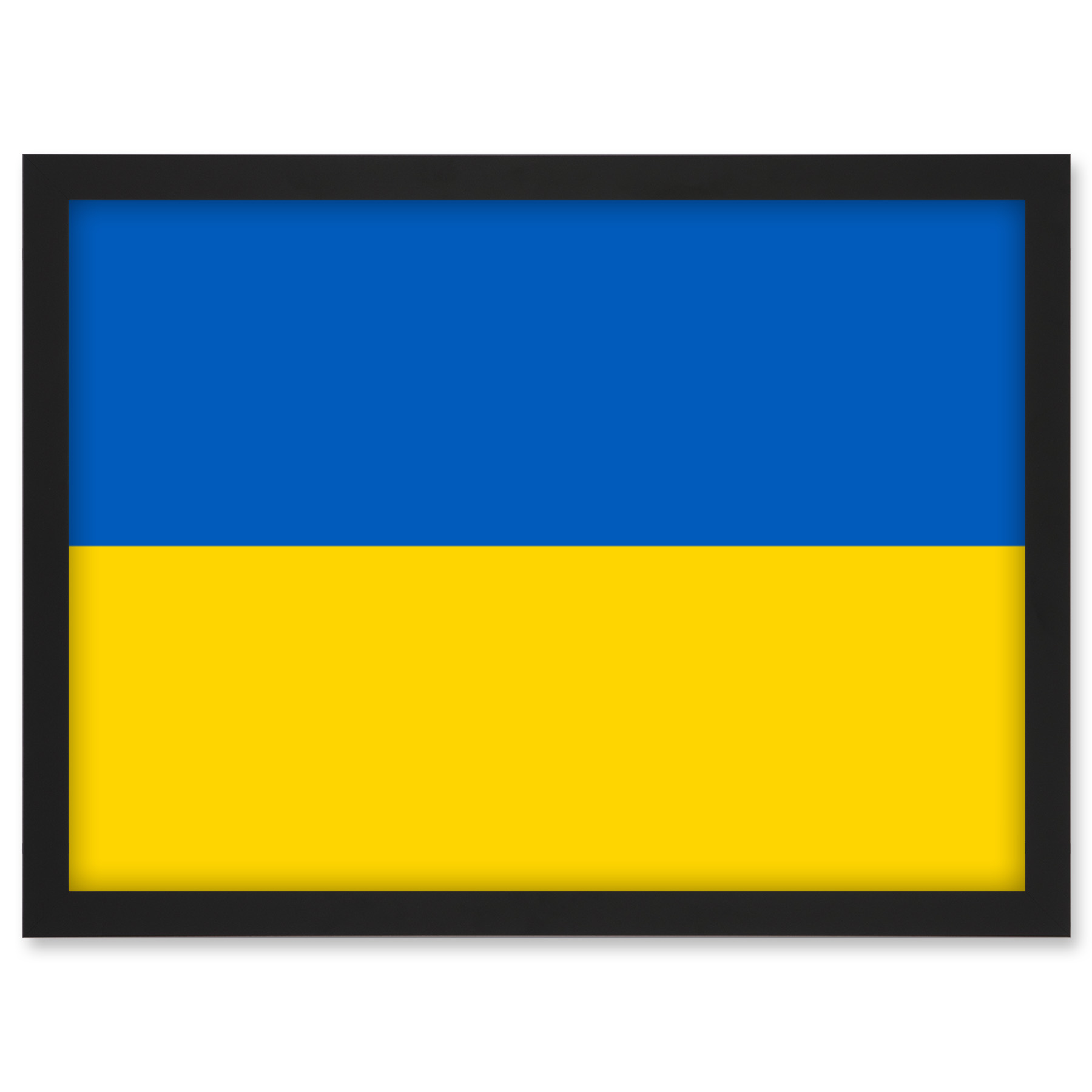 Ukraine Nationalflagge Weltflaggen Land Poster Gerahmt Kunst Bild Druck A3 - Bild 2 von 31