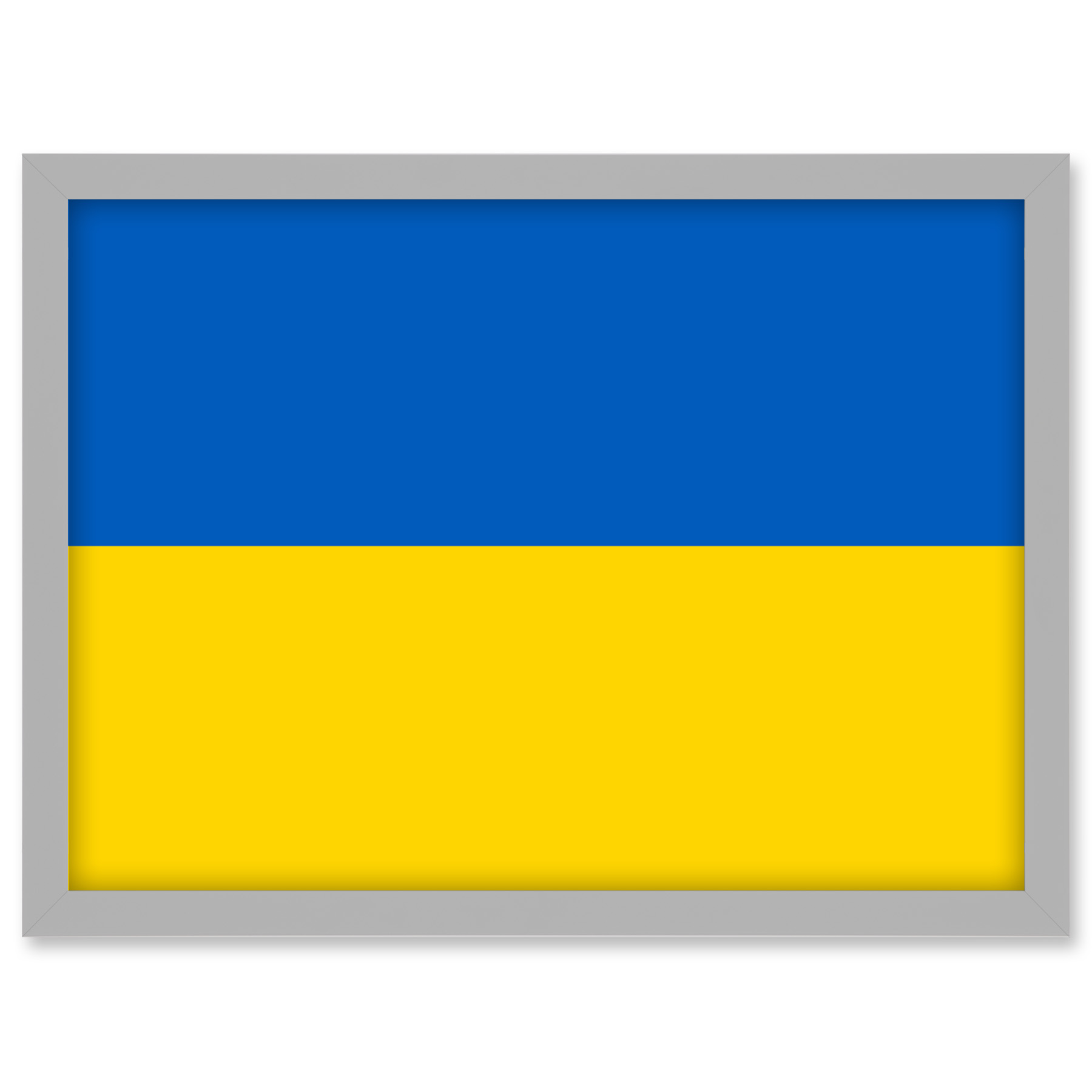 Ukraine Nationalflagge Weltflaggen Land Poster Gerahmt Kunst Bild Druck A3 - Bild 14 von 31