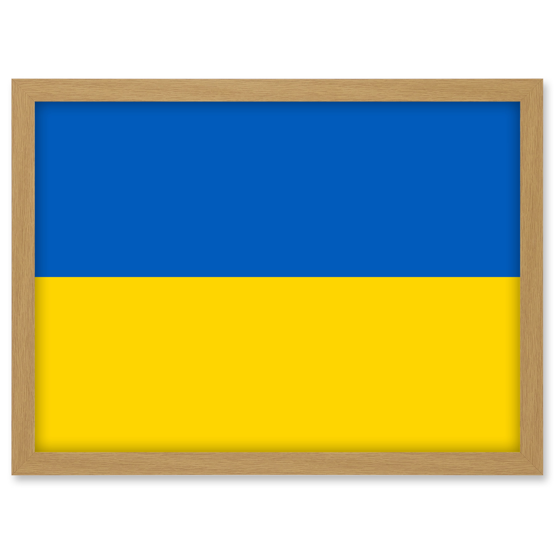 Ukraine Nationalflagge Weltflaggen Land Poster Gerahmt Kunst Bild Druck A3 - Bild 20 von 31