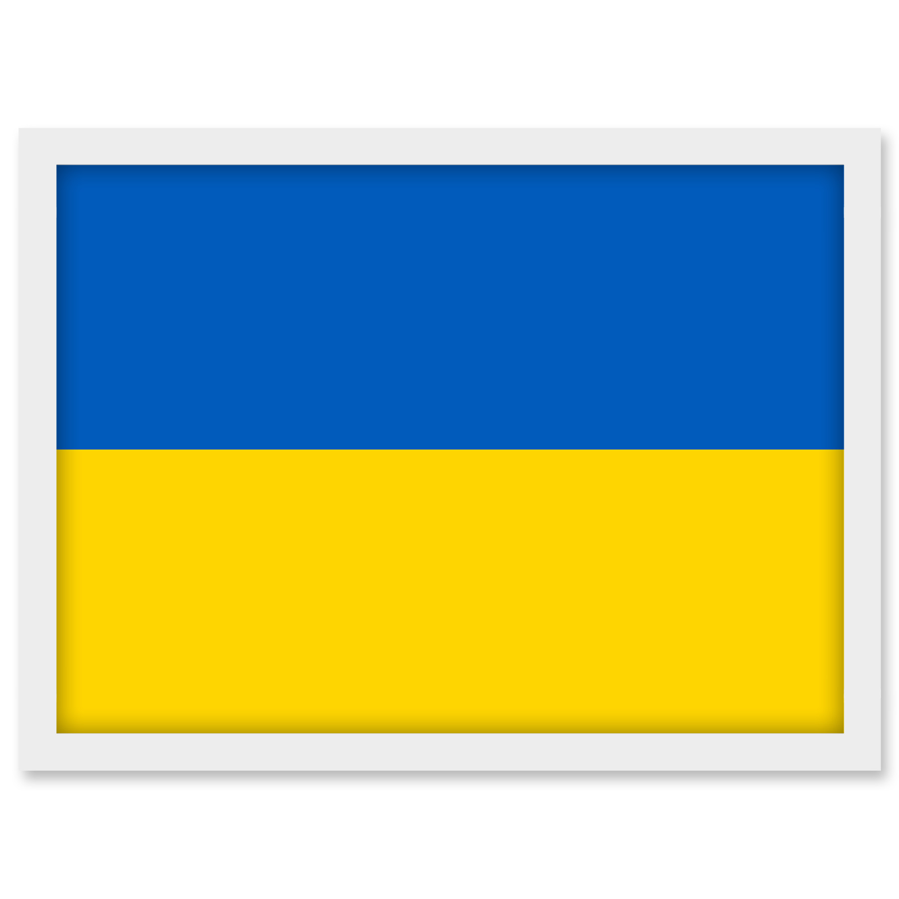 Ukraine Nationalflagge Weltflaggen Land Poster Gerahmt Kunst Bild Druck A3 - Bild 26 von 31