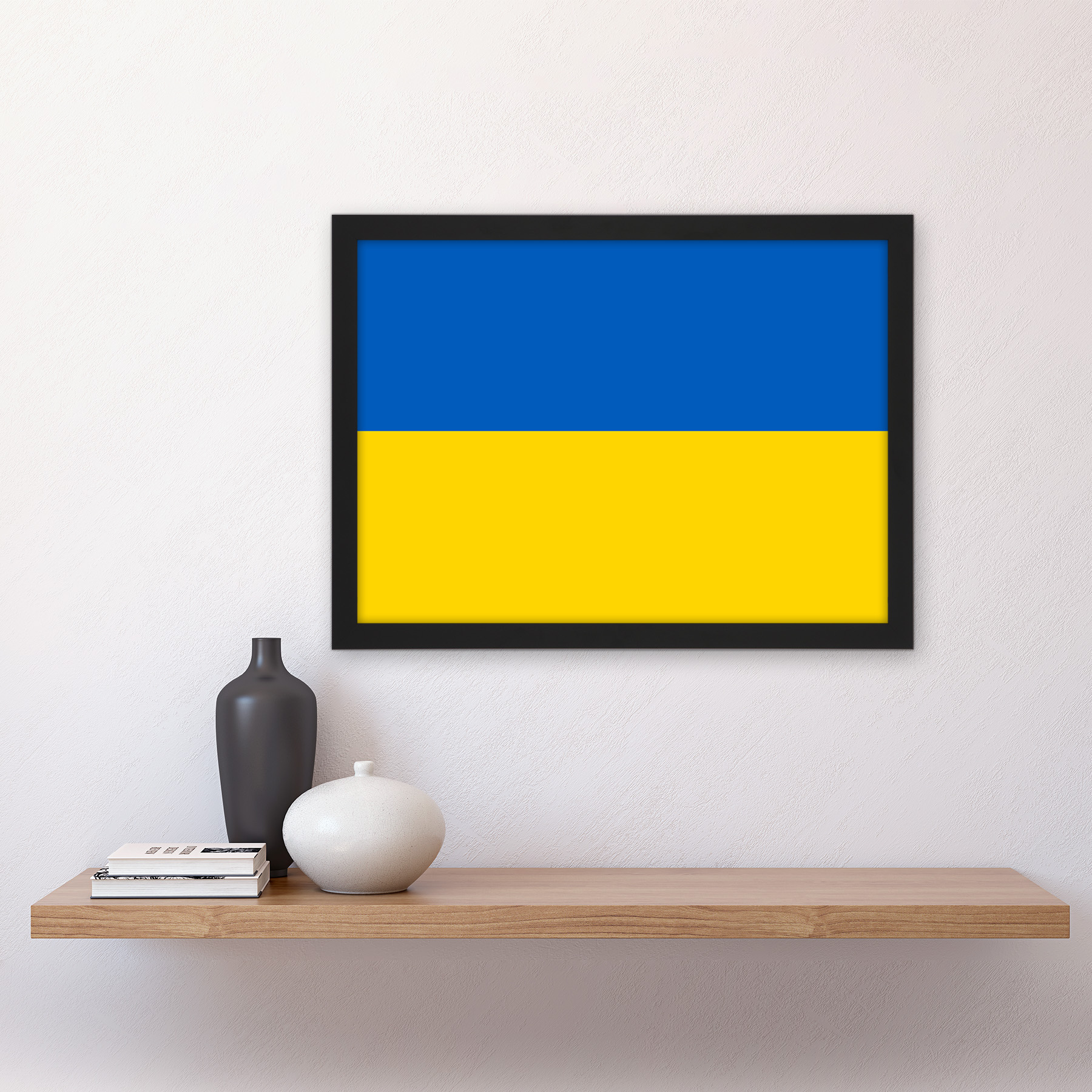 Ukraine Nationalflagge Weltflaggen Land Poster Gerahmt Kunst Bild Druck A3 - Bild 3 von 31