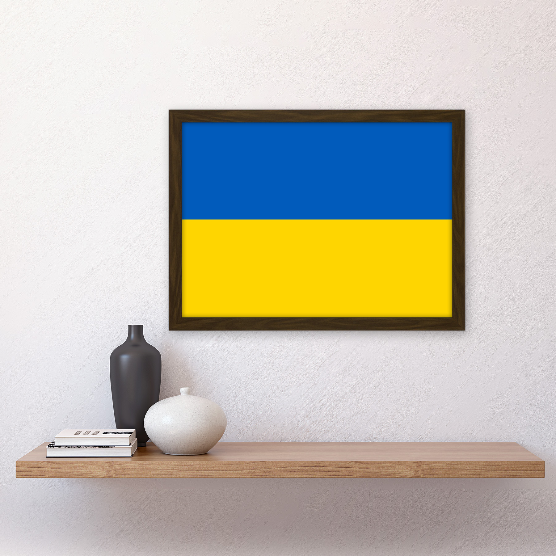 Ukraine Nationalflagge Weltflaggen Land Poster Gerahmt Kunst Bild Druck A3 - Bild 9 von 31