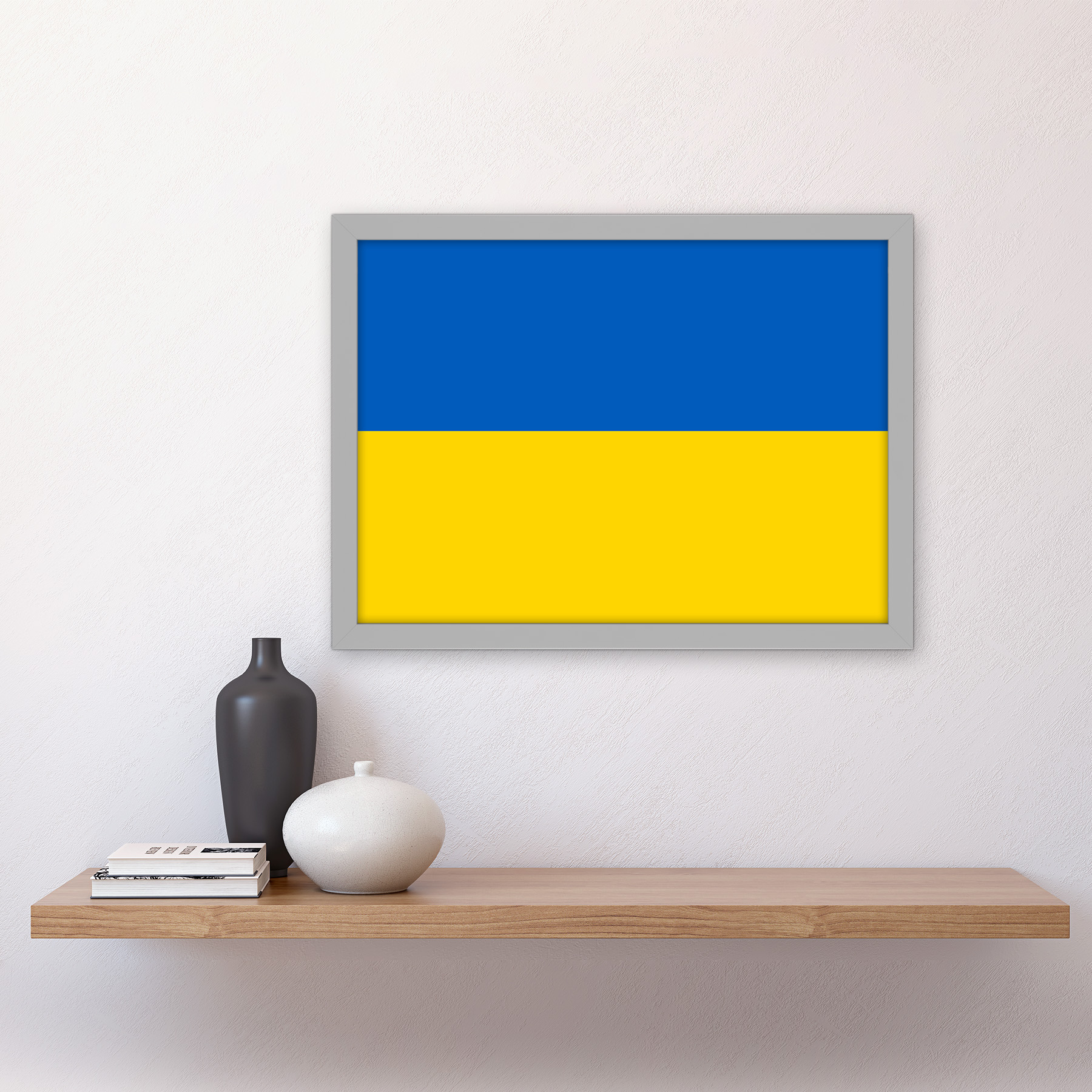 Ukraine Nationalflagge Weltflaggen Land Poster Gerahmt Kunst Bild Druck A3 - Bild 15 von 31