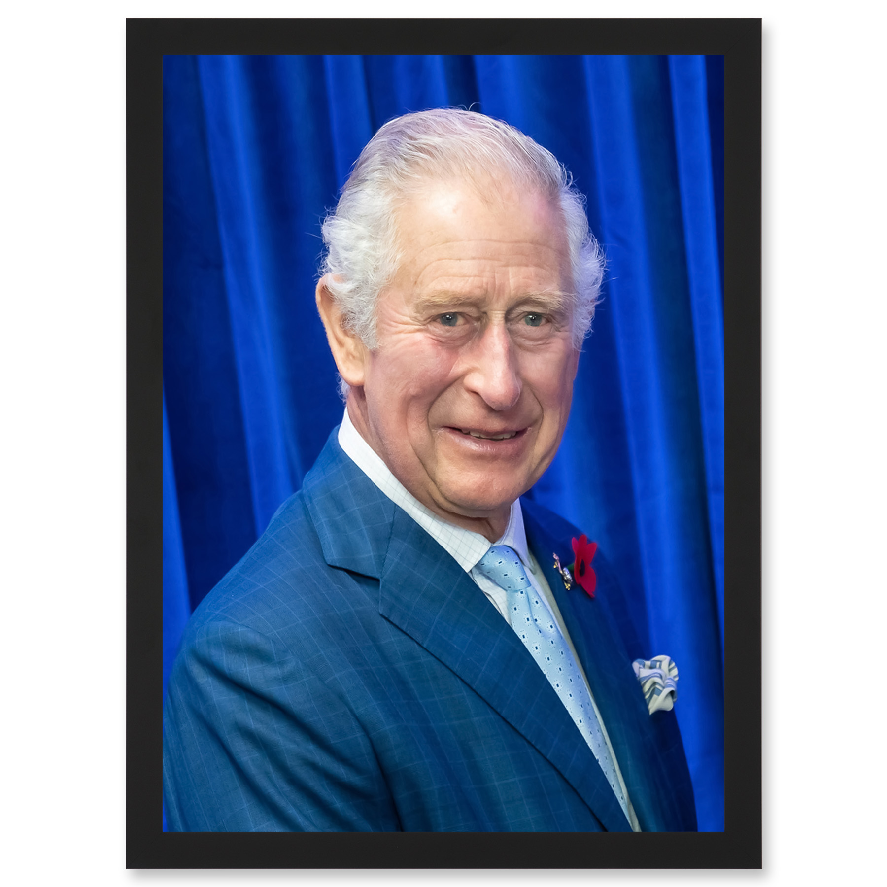 King Charles III Third of England Scotland UK Glasgow Photo Framed Art Print A4