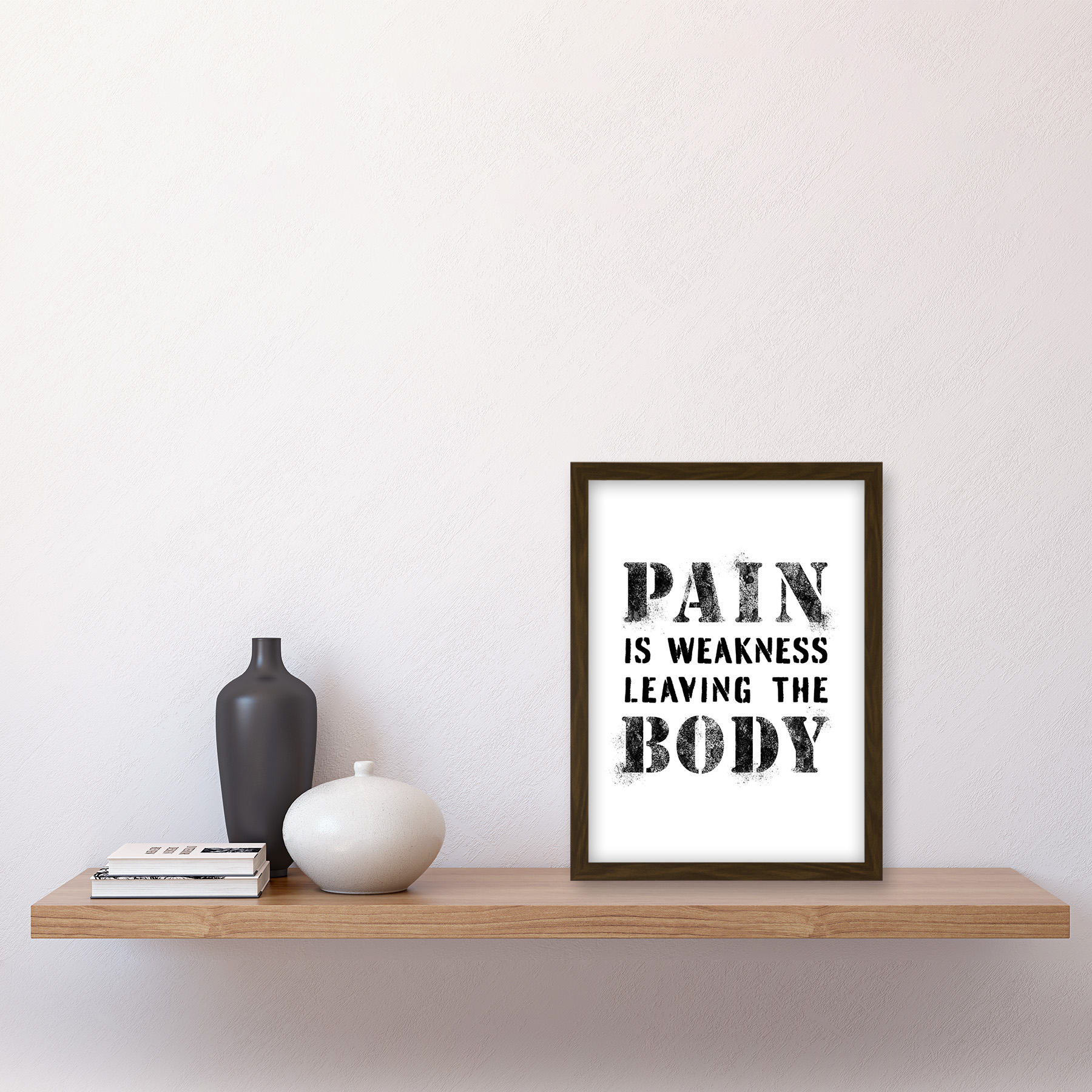 Exercise Decor Pain Weakness Leaving The Body Gym Framed Art Picture Print A4 - Picture 9 of 31