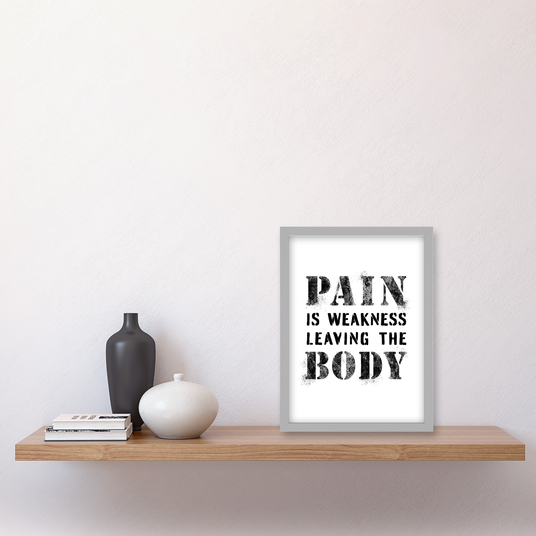 Exercise Decor Pain Weakness Leaving The Body Gym Framed Art Picture Print A4 - Picture 15 of 31