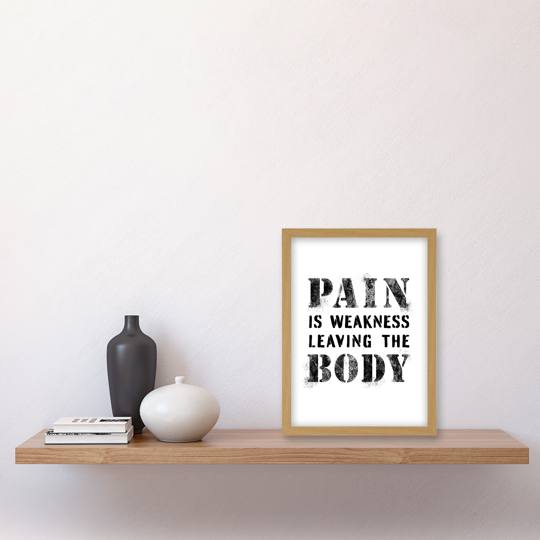 Exercise Decor Pain Weakness Leaving The Body Gym Framed Art Picture Print A4 - Picture 21 of 31
