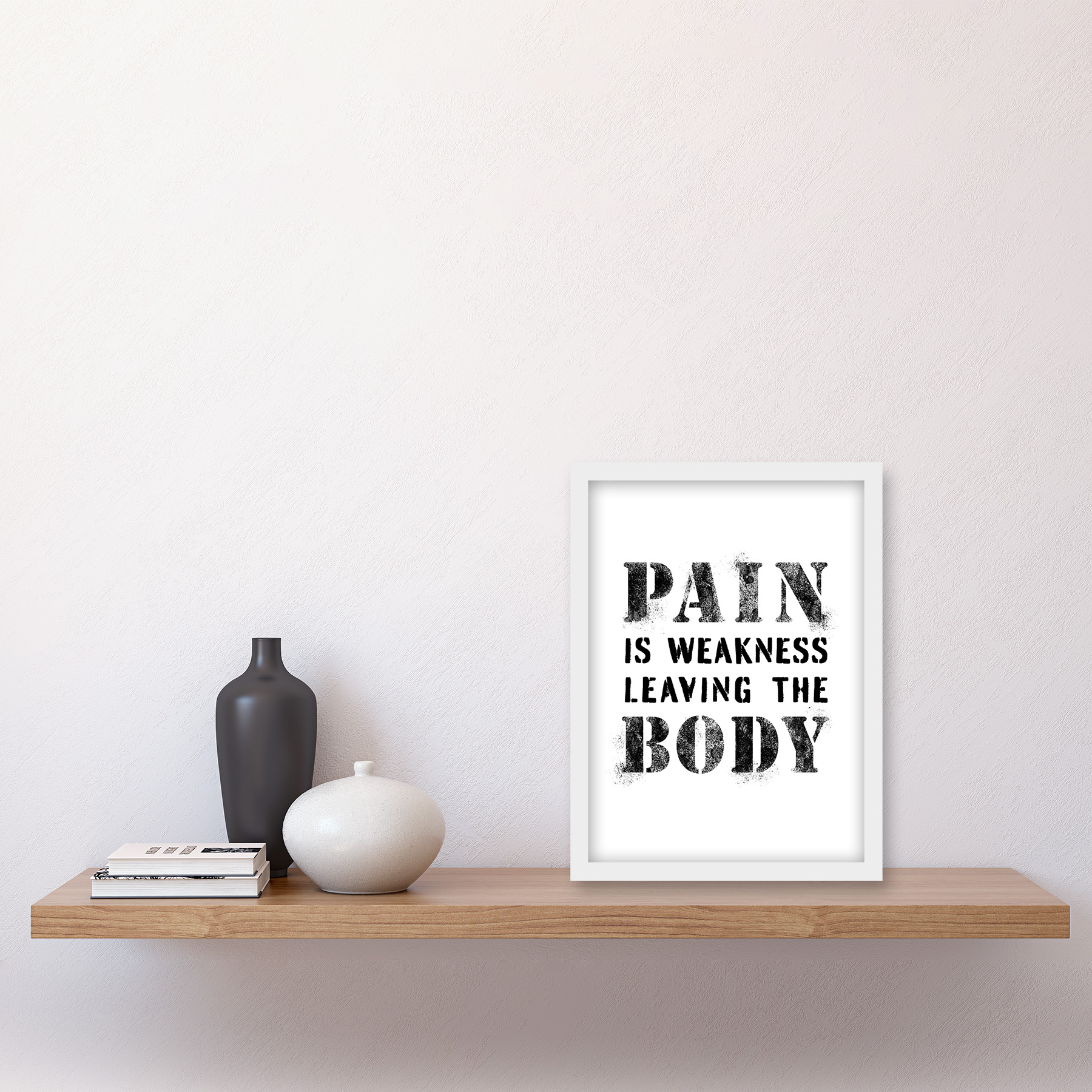 Exercise Decor Pain Weakness Leaving The Body Gym Framed Art Picture Print A4 - Picture 27 of 31